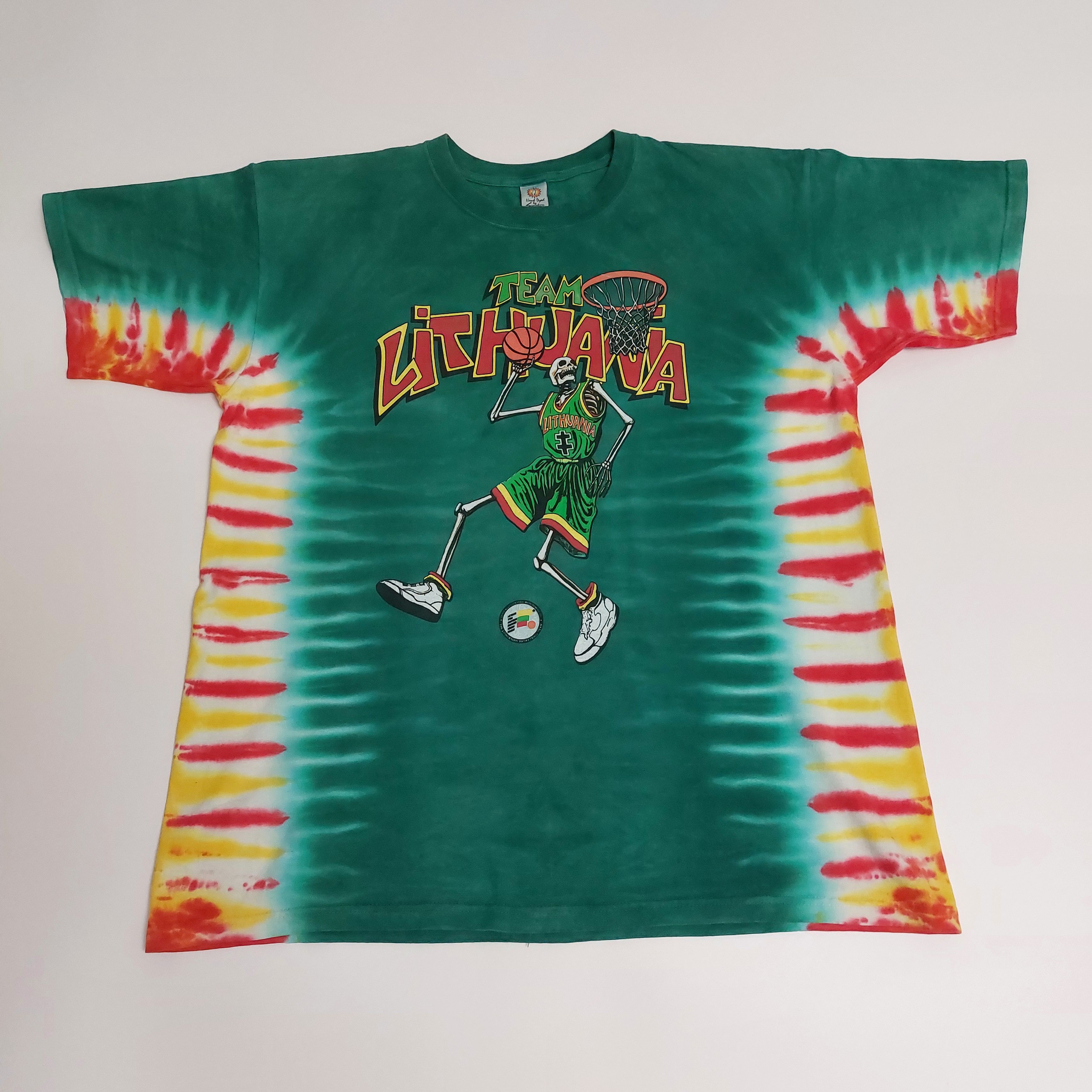 Grateful Dead VTG Grateful Dead Lithaunia Basketball Team tie dye t-shirt Size US L / EU 52-54 / 3 - 1 Thumbnail