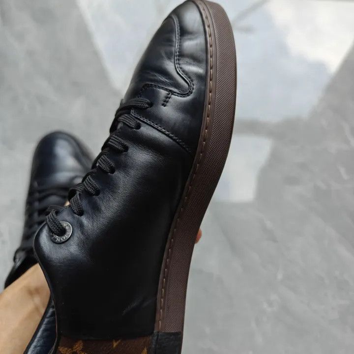 Louis Vuitton Louis Vuitton Black Leather Travel Sneakers -2508 Size US 9 / EU 42 - 5 Thumbnail