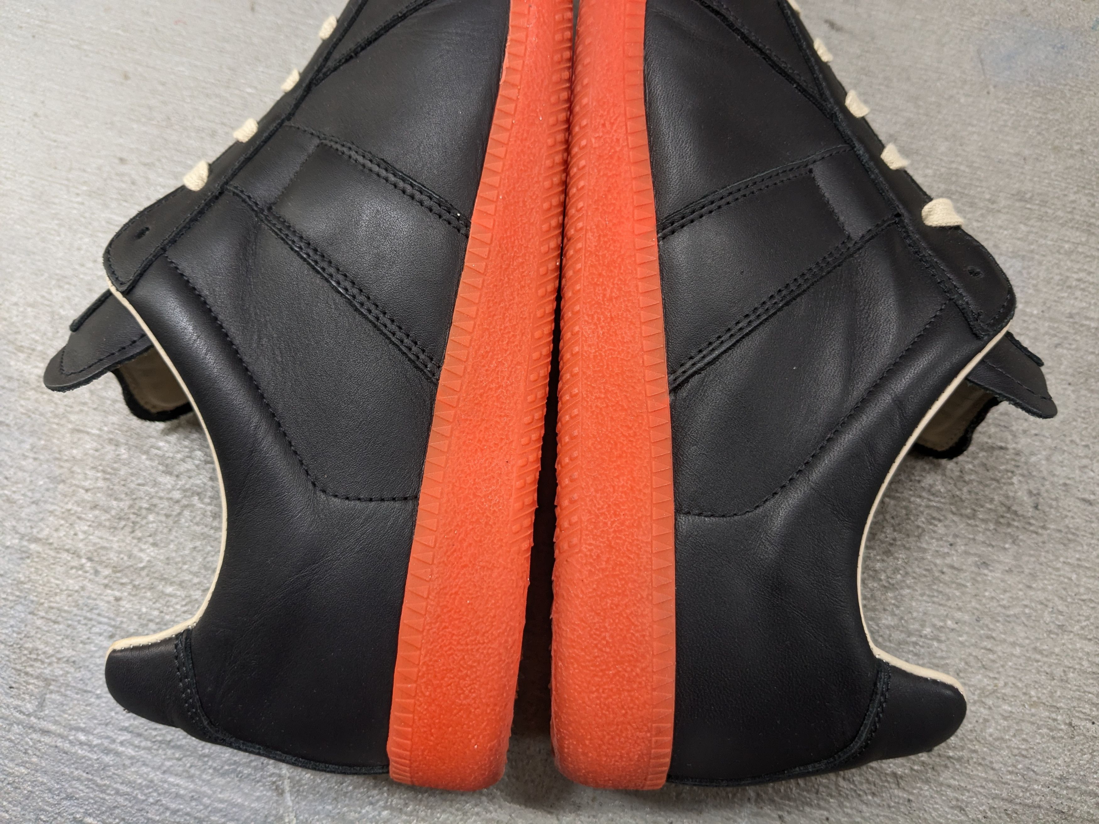 Maison Margiela Maison Margiela GAT Replica Black Orange 9 42 Leather Size US 9 / EU 42 - 14 Thumbnail