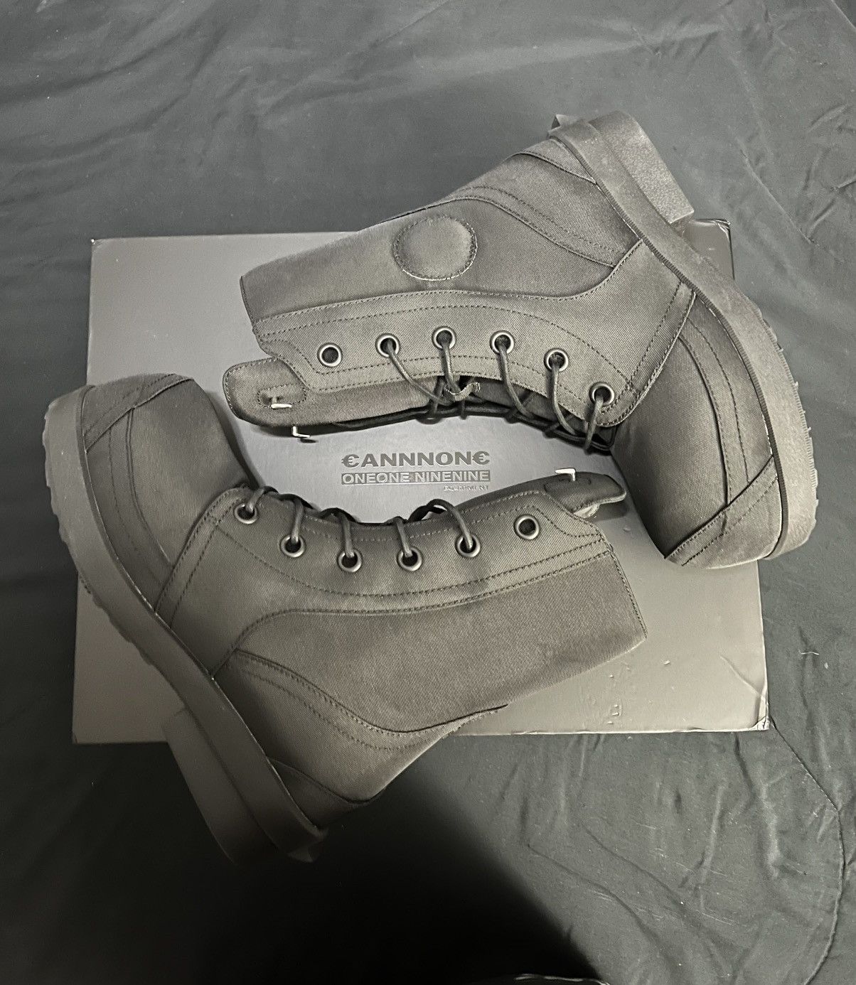 1199 Bazo 1199 x Cannone Mickey Boot Pour Homme (Nylon Noir) Size US 8.5 / EU 41-42 - 3 Thumbnail
