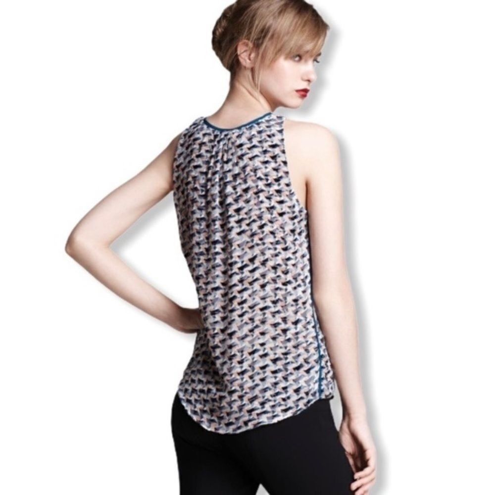 Marc by Marc Jacobs Marc by Marc Jacobs XS Puzzle Print Devore Velvet Sleeveless Size XS / US 0-2 / IT 36-38 - 2 Thumbnail
