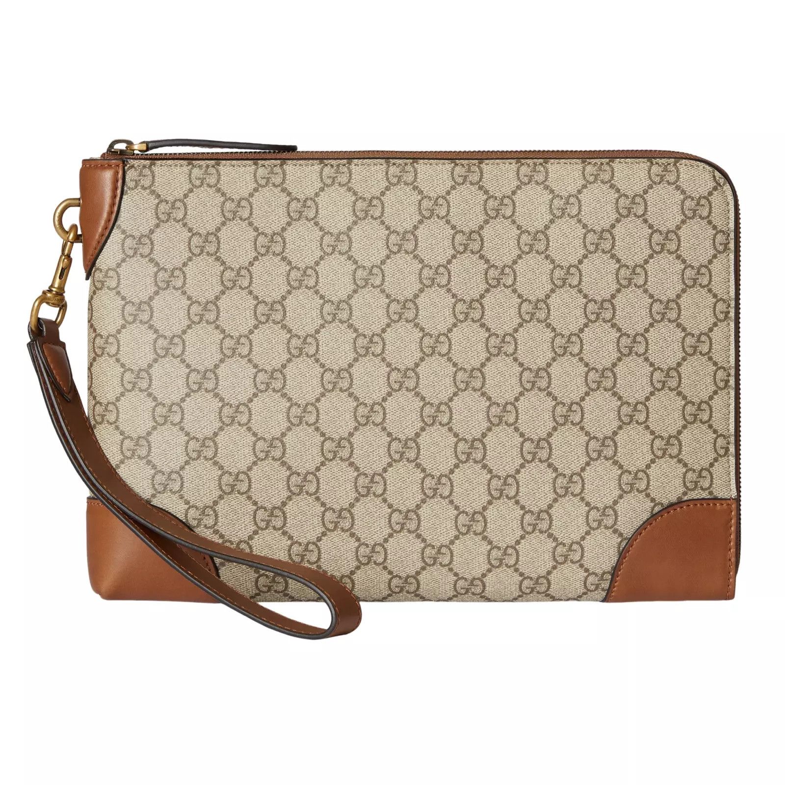 Gucci GUCCI GG Small Beige/Brown Business Case New/Auth Size ONE SIZE - 1 Thumbnail