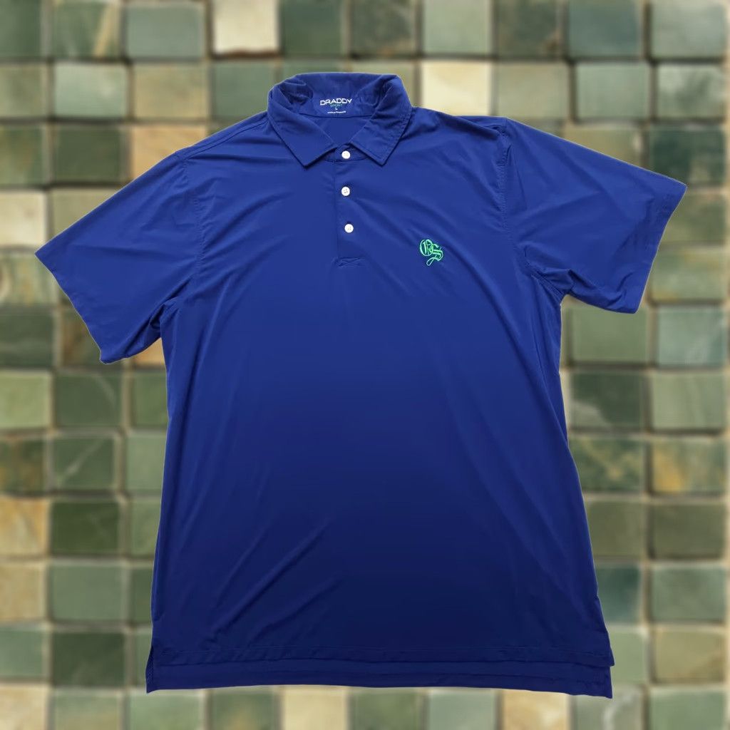 Vintage Draddy Golf Polo Shirt Mens Large Blue Stretch Performance Light Wicking Shirt Polo Sports USA Brand Size US L / EU 52-54 / 3 - 1 Thumbnail