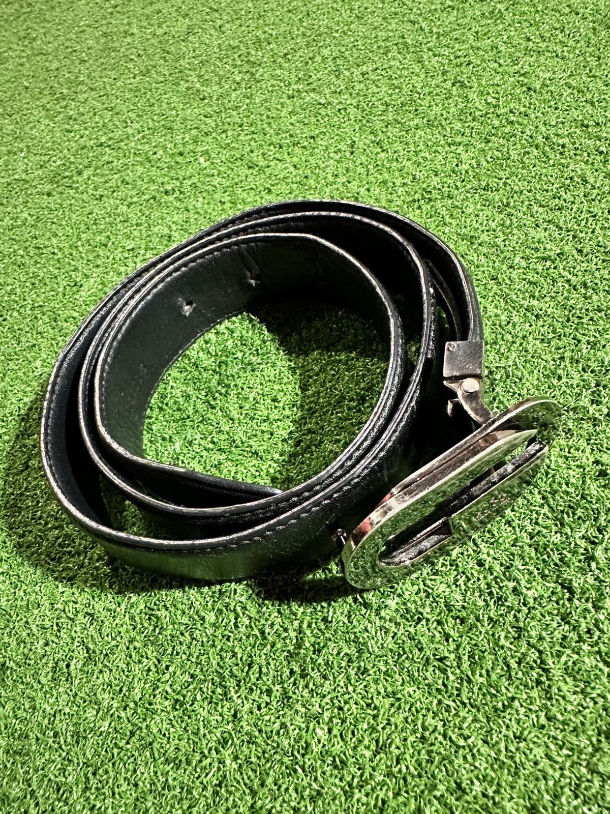 Gucci Vintage Gucci GG leather belt Size 32 - 8 Thumbnail