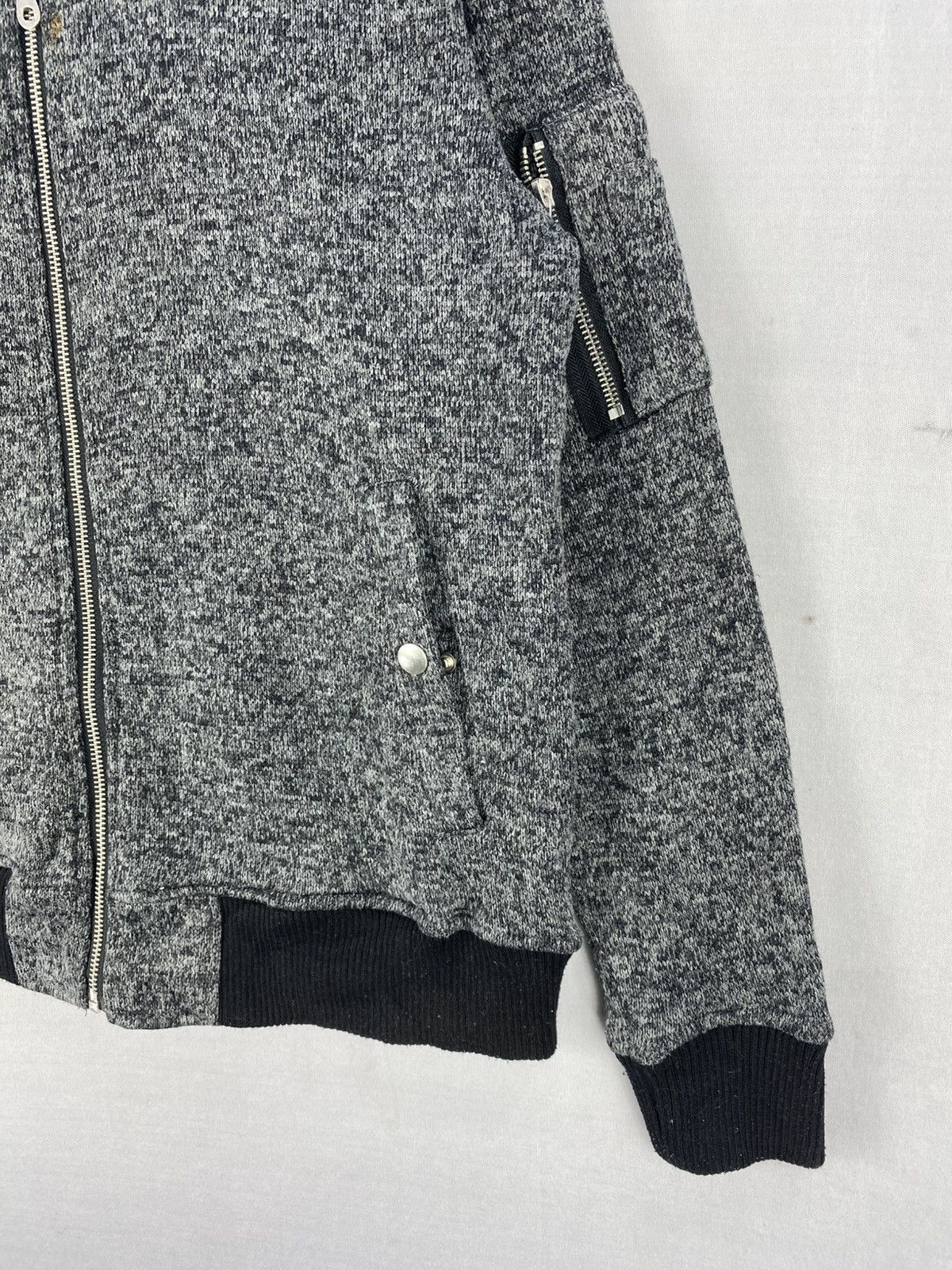 Plus One Clothing Vintage Y2K Plus One Knitwear Bomber Zipper Jacket Size US S / EU 44-46 / 1 - 3 Thumbnail
