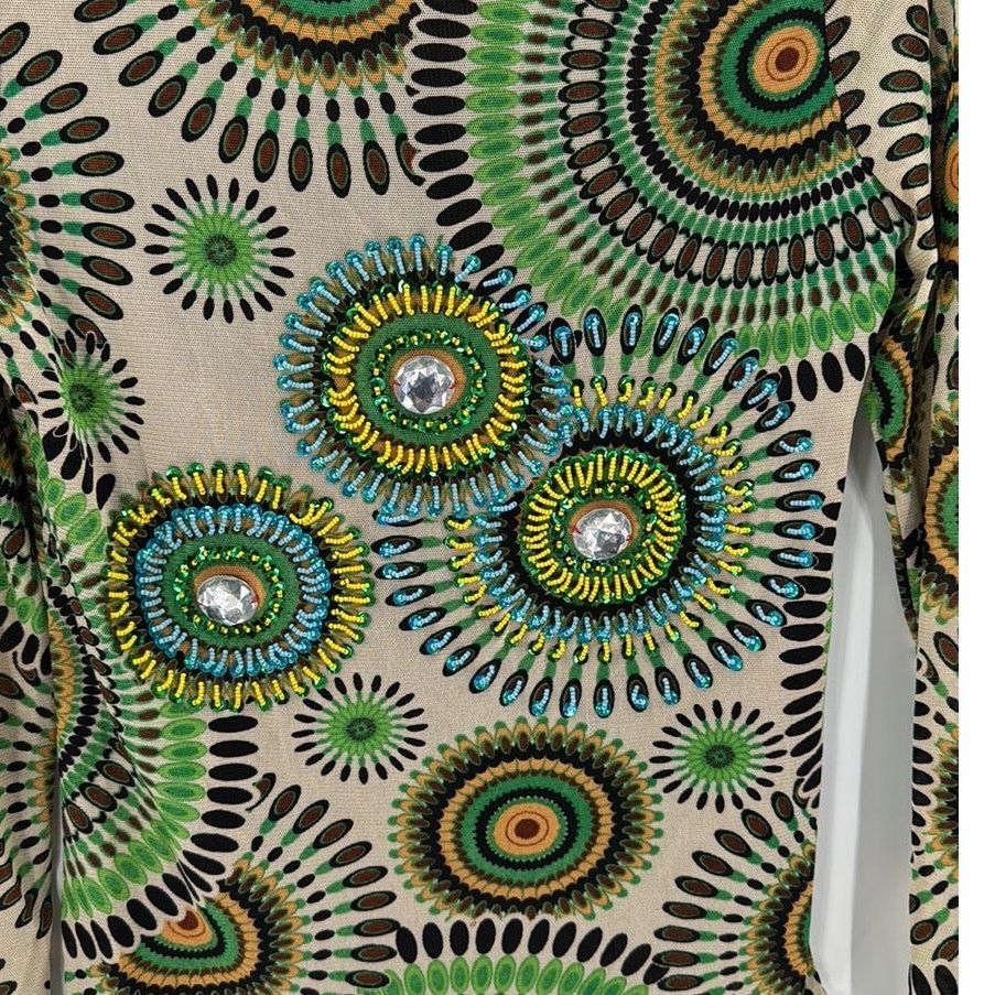 Other AZI mesh top beaded embellished design semi sheer size L Size L / US 10 / IT 46 - 3 Thumbnail