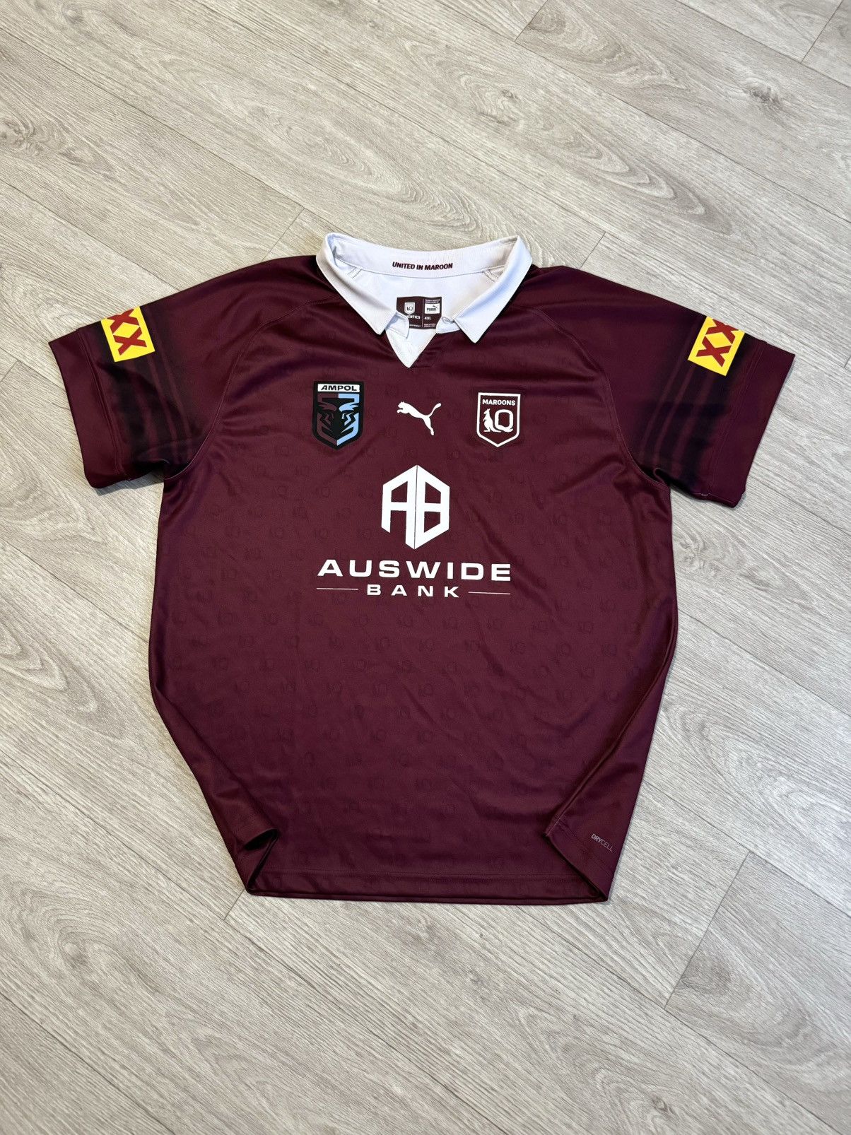 Canterbury of New Zealand 🔷Puma Queensland Maroons Rugby Shirt🔷 Size US XXL / EU 58 / 5 - 1 Thumbnail
