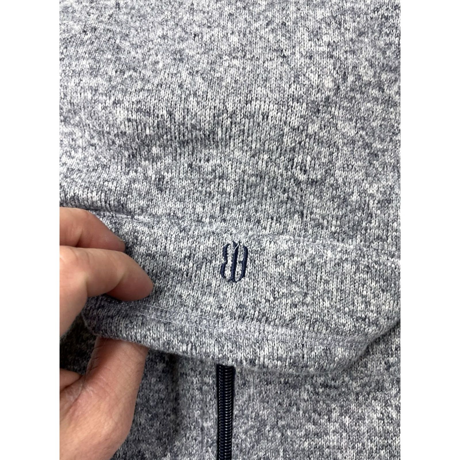 Vintage Holderness & Bourne Ashby Vest Men's XL Fleece Full Zip Golf Heathered Navy Size US XL / EU 56 / 4 - 4 Thumbnail