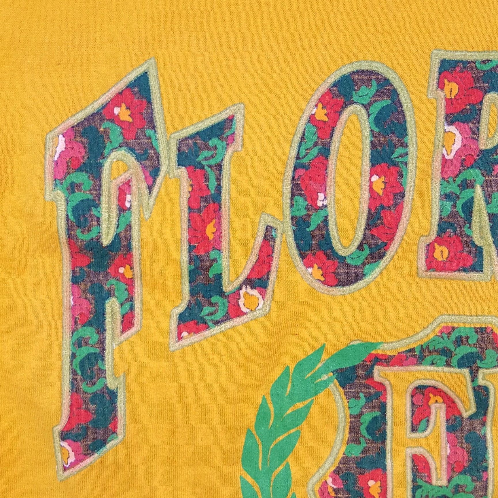 Vintage VINTAGE Screen Stars Best Florida Floral Logo T-Shirt L Yellow 90s Outdoor Mens Size US L / EU 52-54 / 3 - 3 Thumbnail