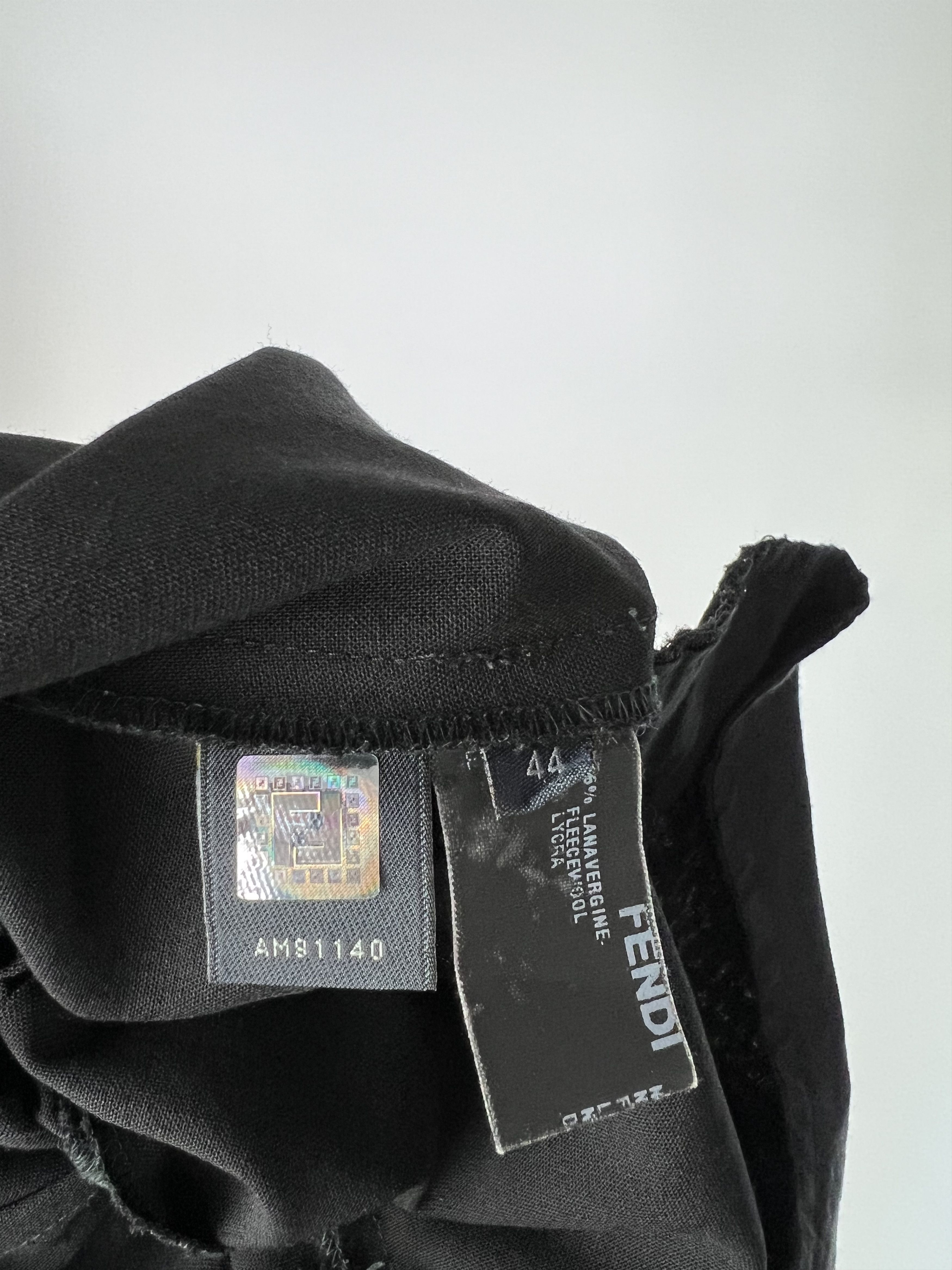 Fendi × Vintage Fendi Vintage Women's Black Wool Pants Size IT44 Size 30" / US 8 / IT 44 - 10 Thumbnail