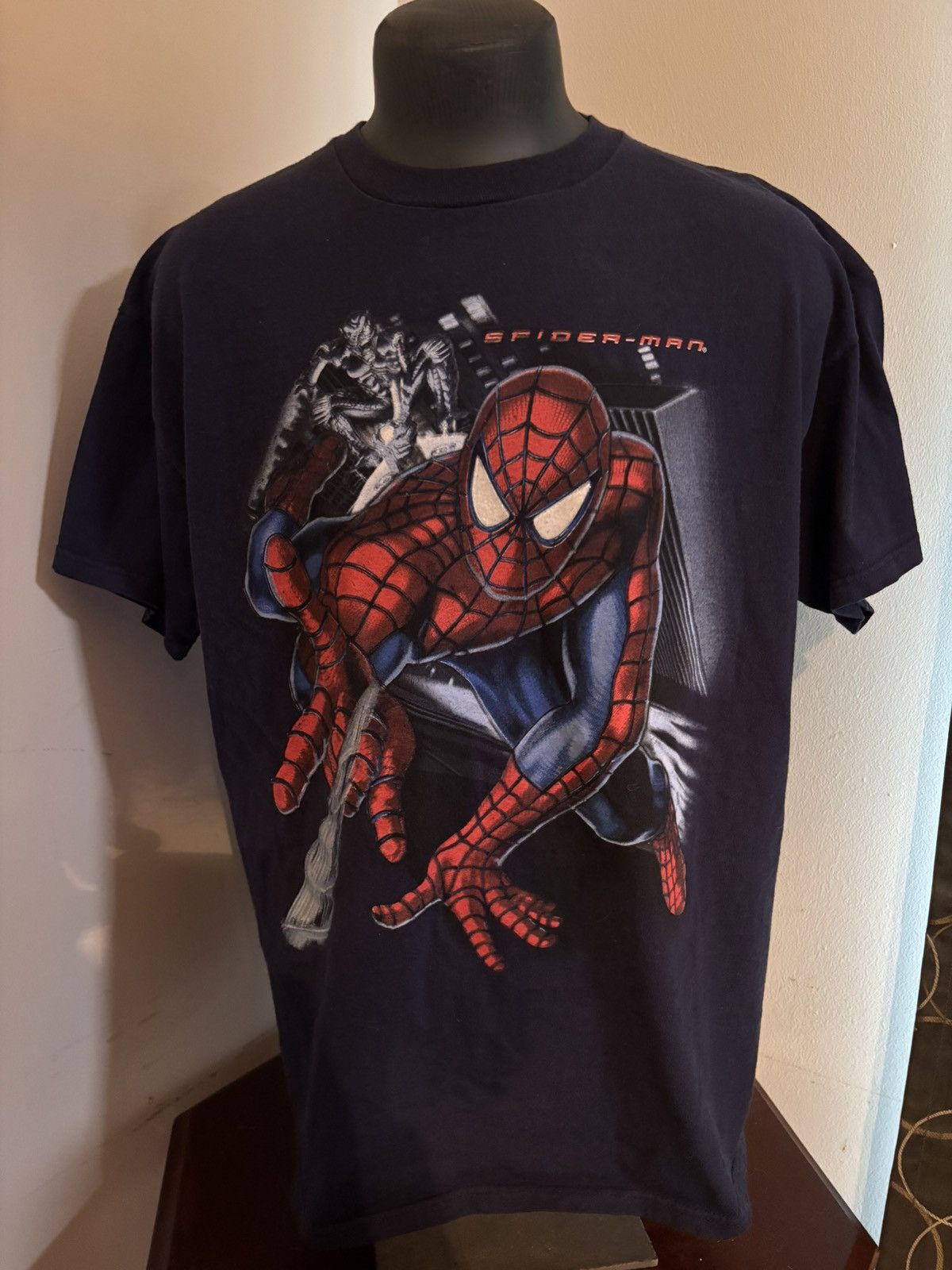 Vintage Vintage y2k Spider-Man movie promo shirt Size US XL / EU 56 / 4 - 1 Thumbnail