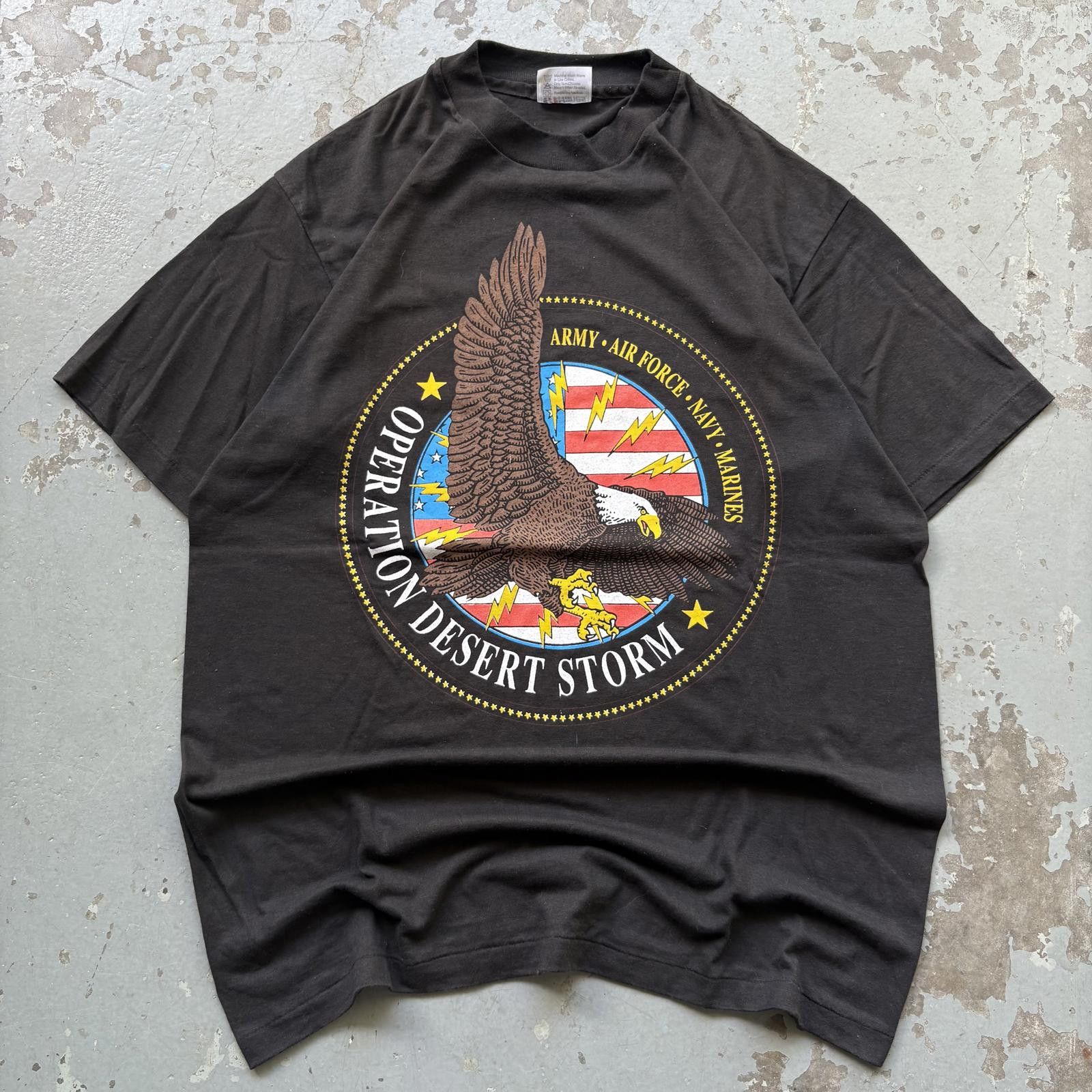 Hanes × Vintage Vintage 90s Operation Desert Storm Lightning Military Shirt Size US L / EU 52-54 / 3 - 1 Thumbnail