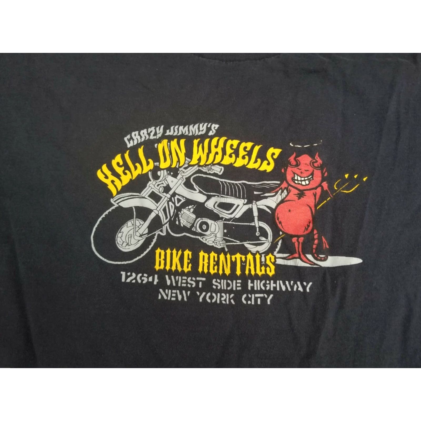 Aeropostale VINTAGE Aeropostale T-Shirt Mens XL Hell on Wheels Distressed 00s Blue 100% Cotton Graphic Tee Crew Neck Short Sleeve Logo California Tribal Size US XL / EU 56 / 4 - 6 Thumbnail