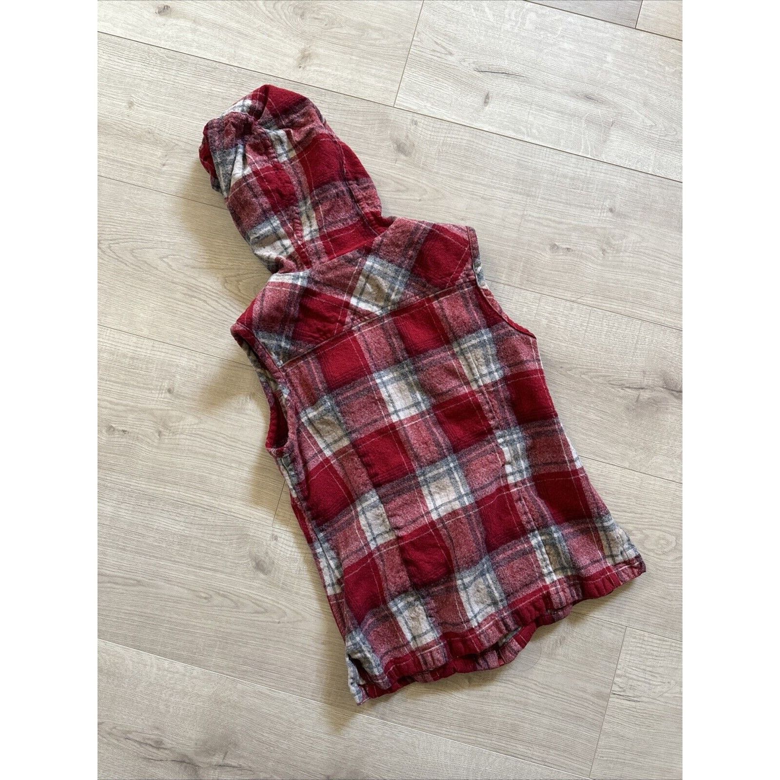 Pendleton Vtg Pendleton Women's Plaid Sleeveless Vest Shacket Hooded Size M / US 6-8 / IT 42-44 - 4 Thumbnail