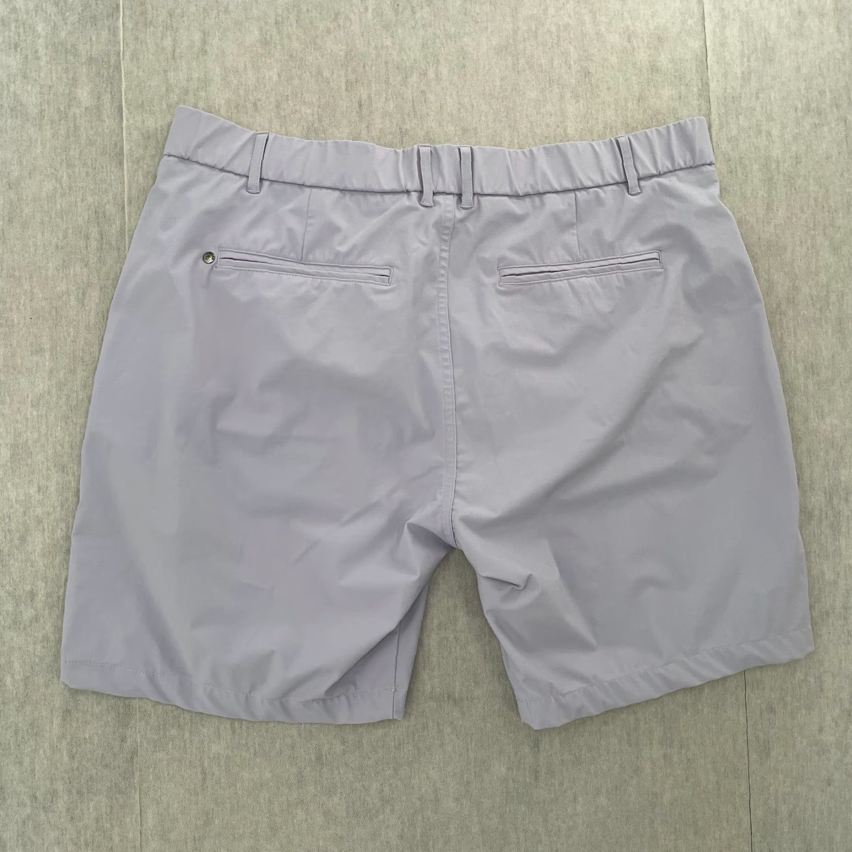 Vintage Greyson Shorts Adult 38 Light Purple Solid Performance Golf Stretch Pockets Mens Size US 38 / EU 54 - 2 Thumbnail