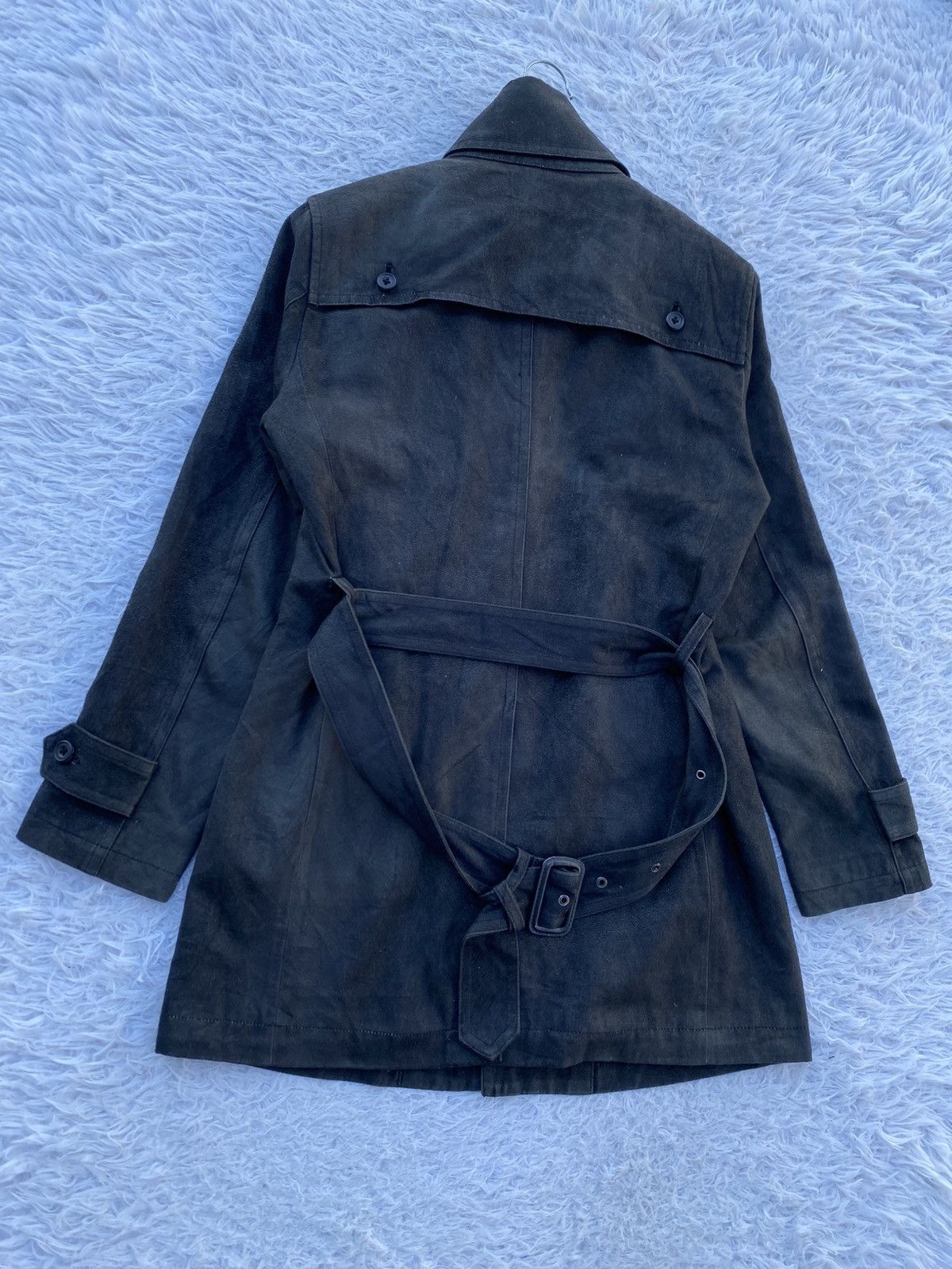 Tornado Mart Rare Vintage Tornado Mart Japanese Brand Suede Trench Coat Size M / US 6-8 / IT 42-44 - 15 Thumbnail