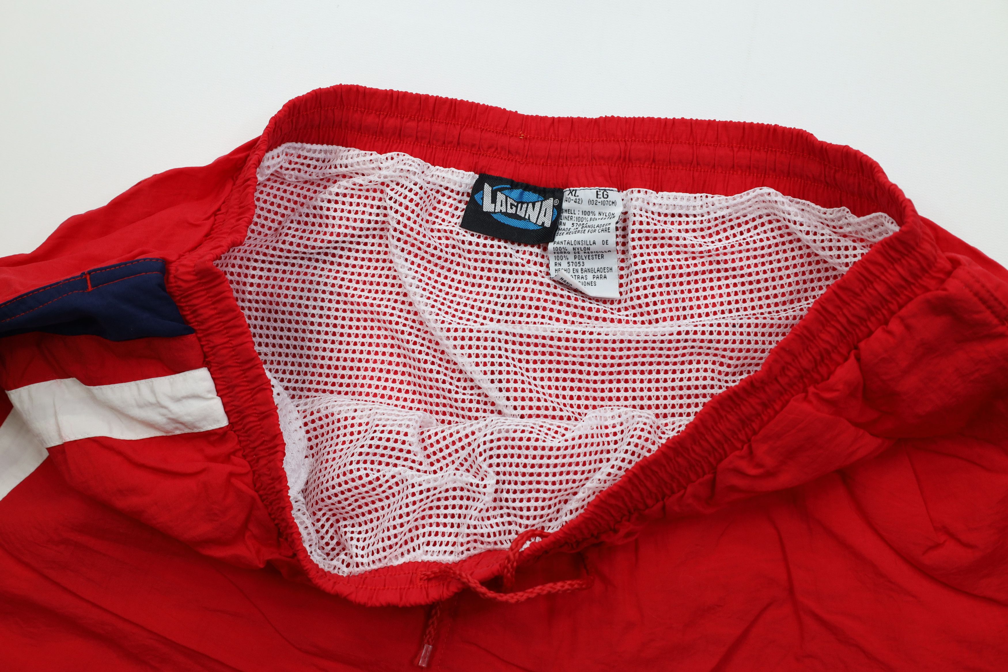 Vintage Deadstock Vintage 90s Streetwear Shorts Swim Trunks Red Size US 36 / EU 52 - 7 Thumbnail