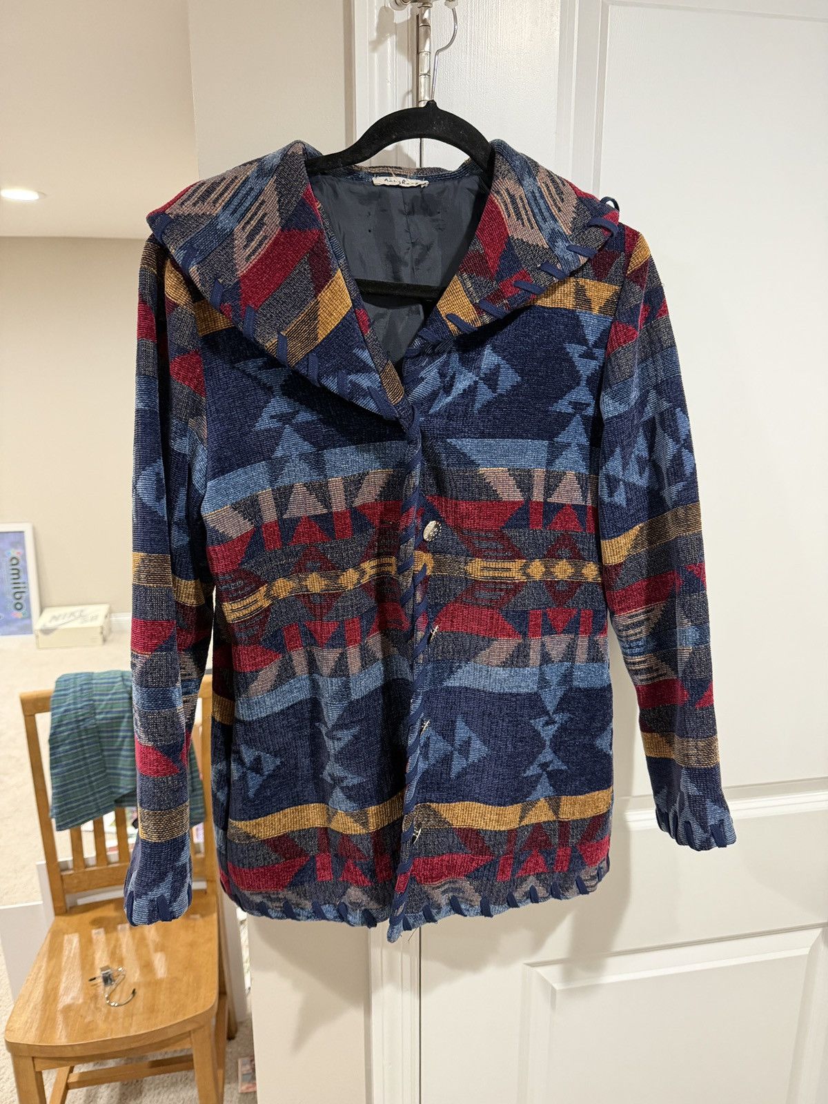Vintage Men's Vintage 90s Aztec Lined Tapestry Jacket USA Made Size US M / EU 48-50 / 2 - 1 Thumbnail