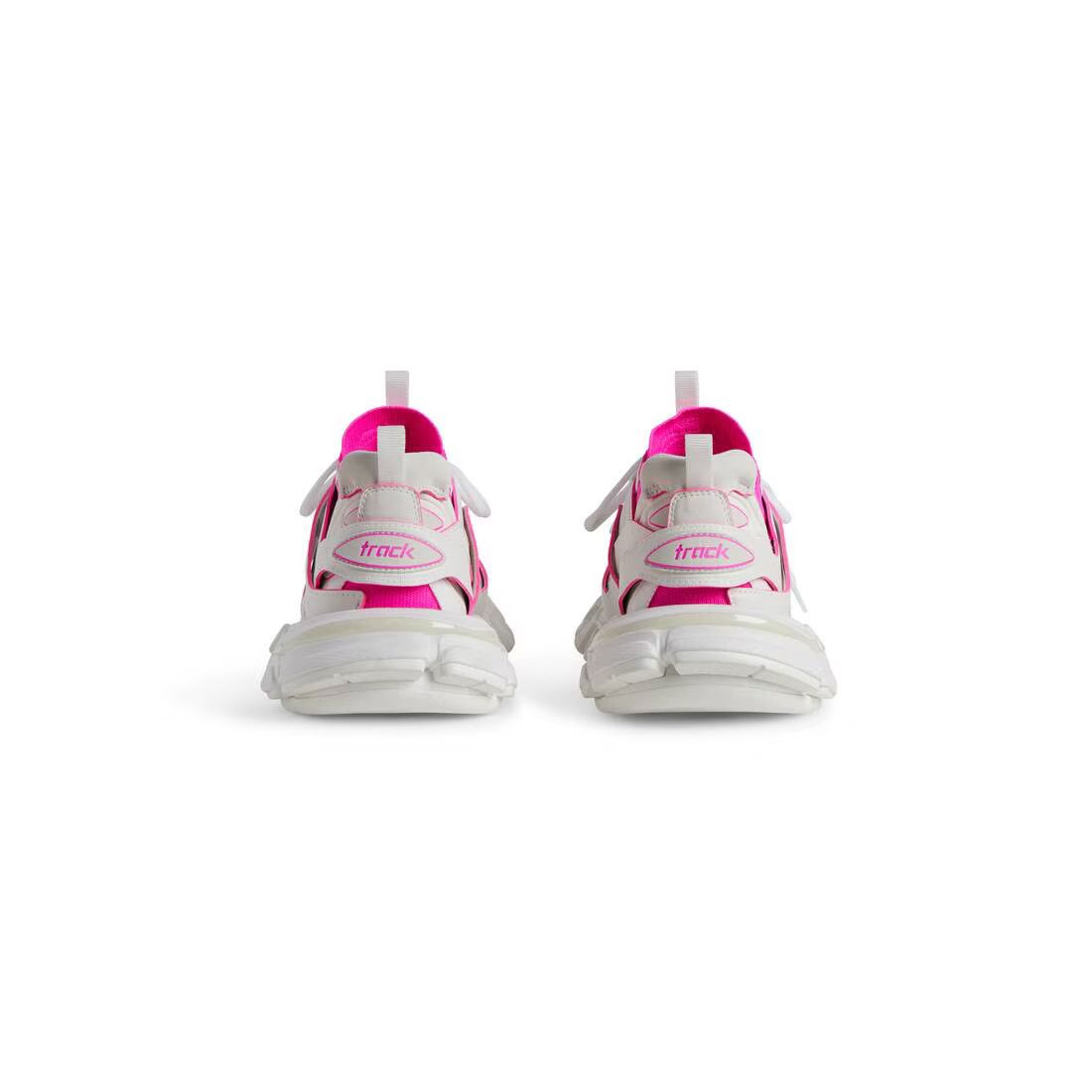 Balenciaga o1in1g0924 Track Sock Sneaker in White/Pink Size US 8 / IT 38 - 5 Thumbnail