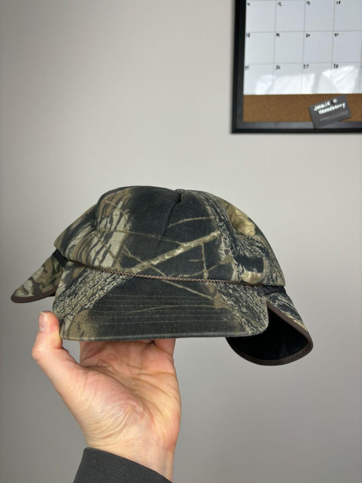 Realtree Vintage realtree camo mossy oak snapback cap with ear flaps Size ONE SIZE - 1 Thumbnail