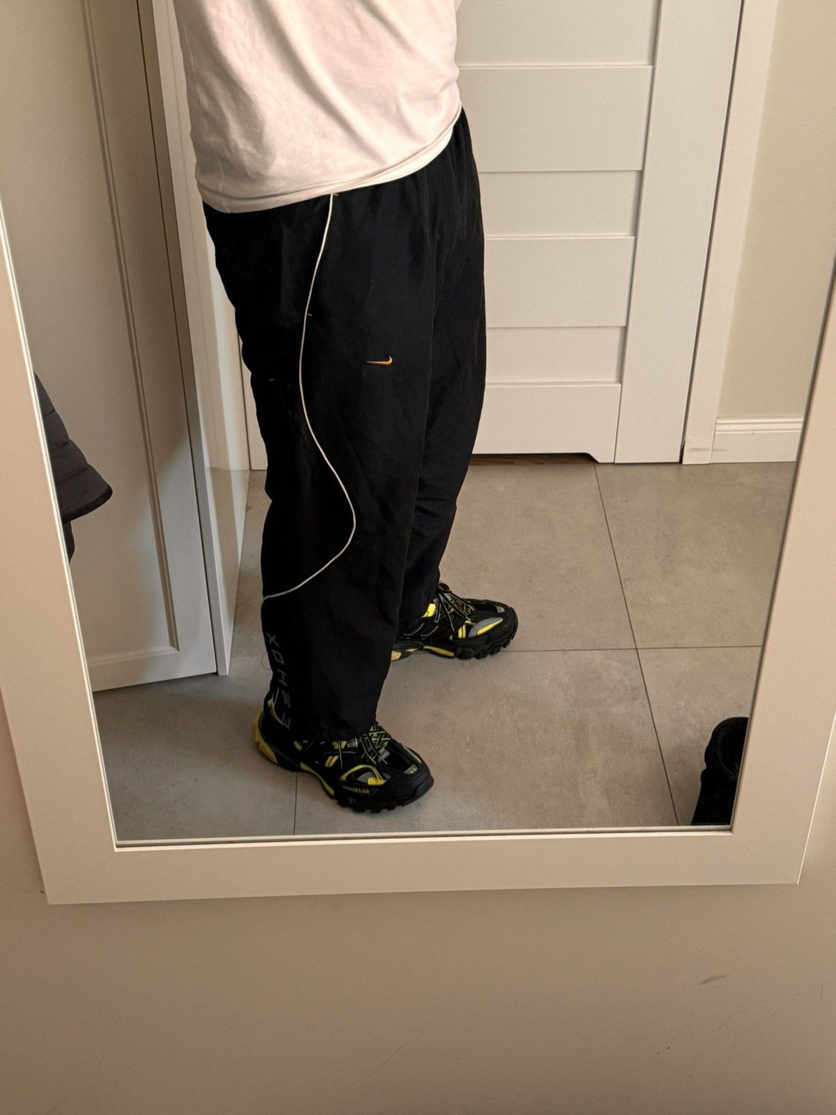 Nike × Vintage NIKE SHOX VINTAGE BASIC LOGO OVERSIZE BAGGY PANTS Size US 34 / EU 50 - 3 Thumbnail
