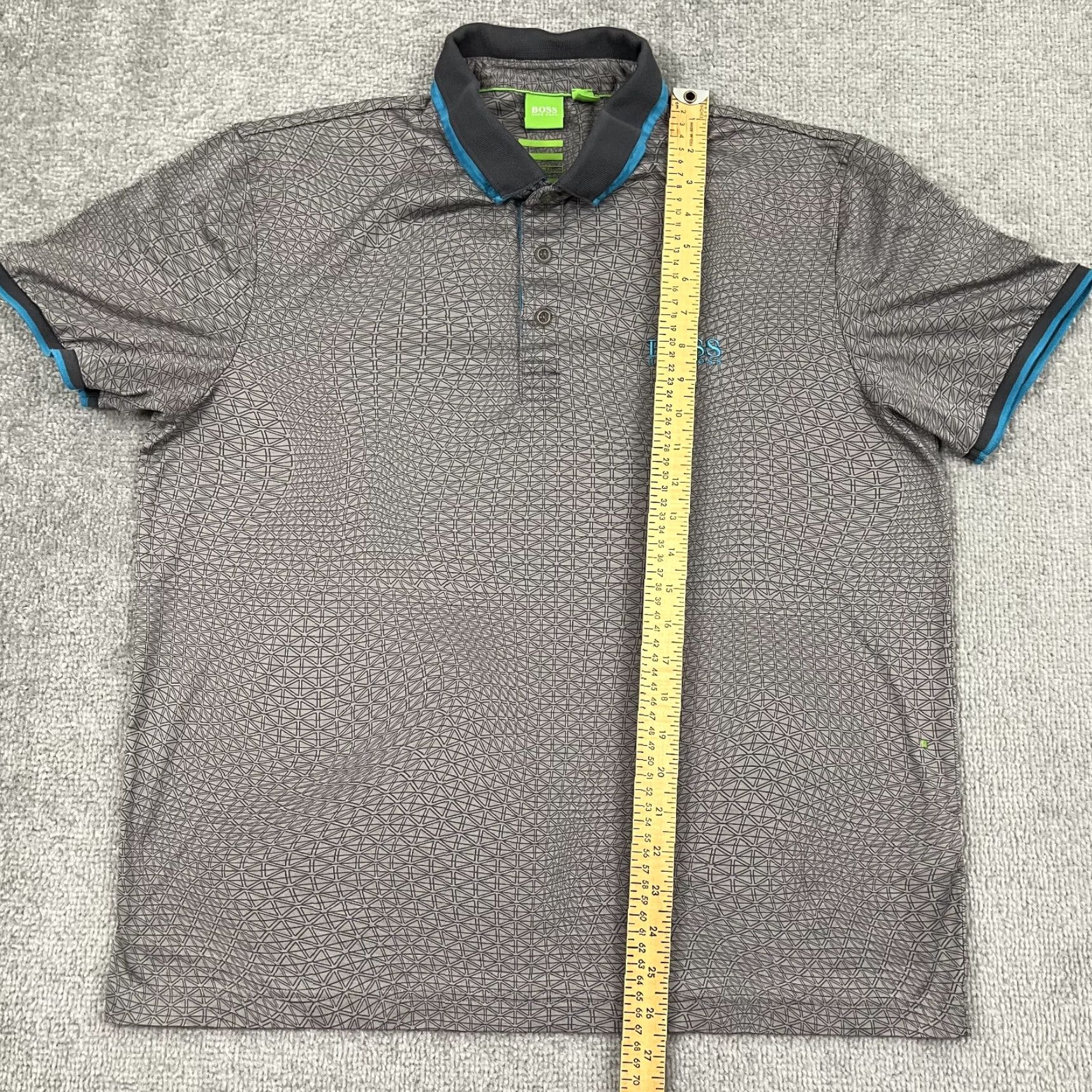 Hugo Boss HUGO BOSS Polo Shirt Mens XL Modern Fit Gray Casual Golf Activewear Size US XL / EU 56 / 4 - 5 Thumbnail