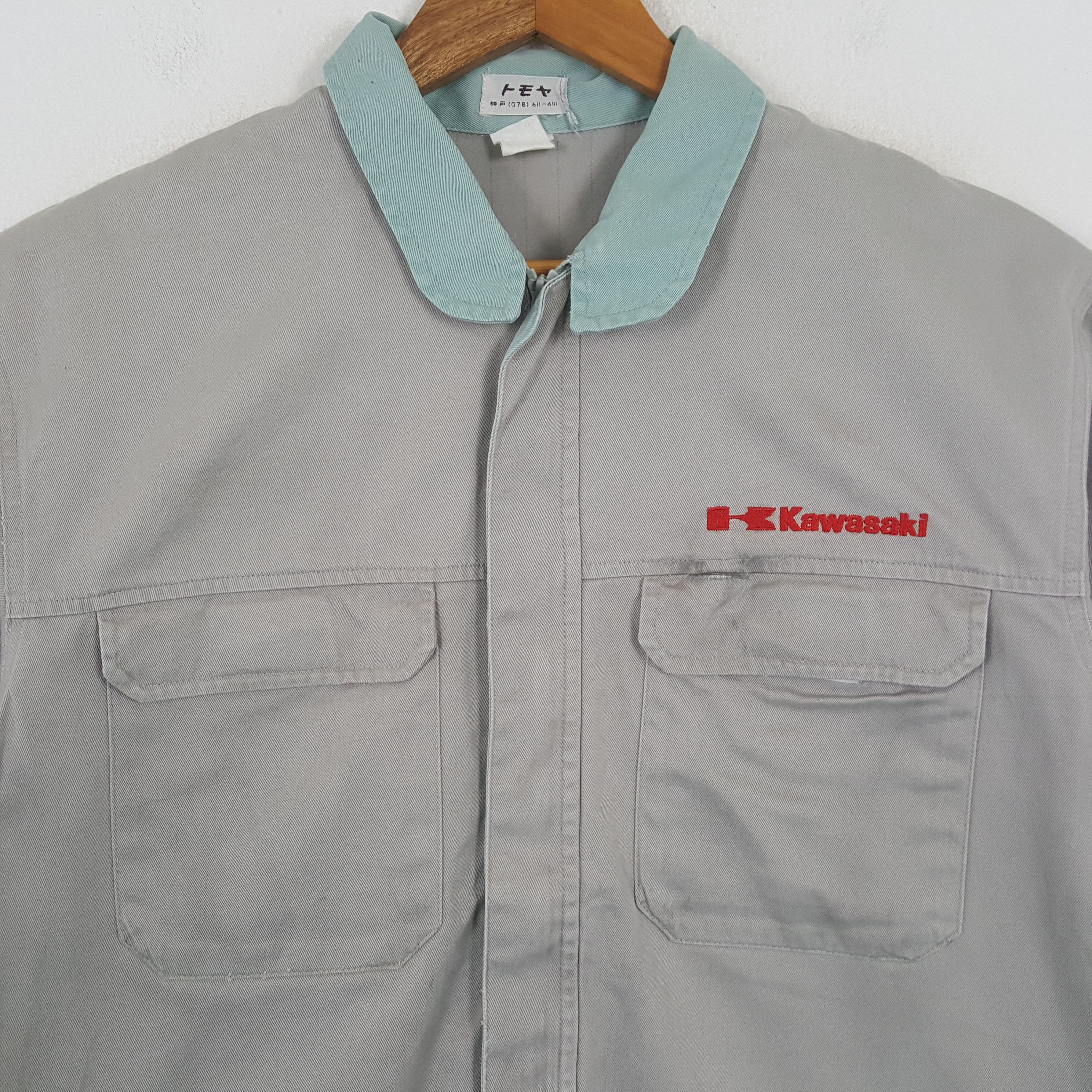 Japanese Brand × Vintage Vintage KAWASAKI Japanese Motorsport Racing Jacket Size US L / EU 52-54 / 3 - 4 Thumbnail