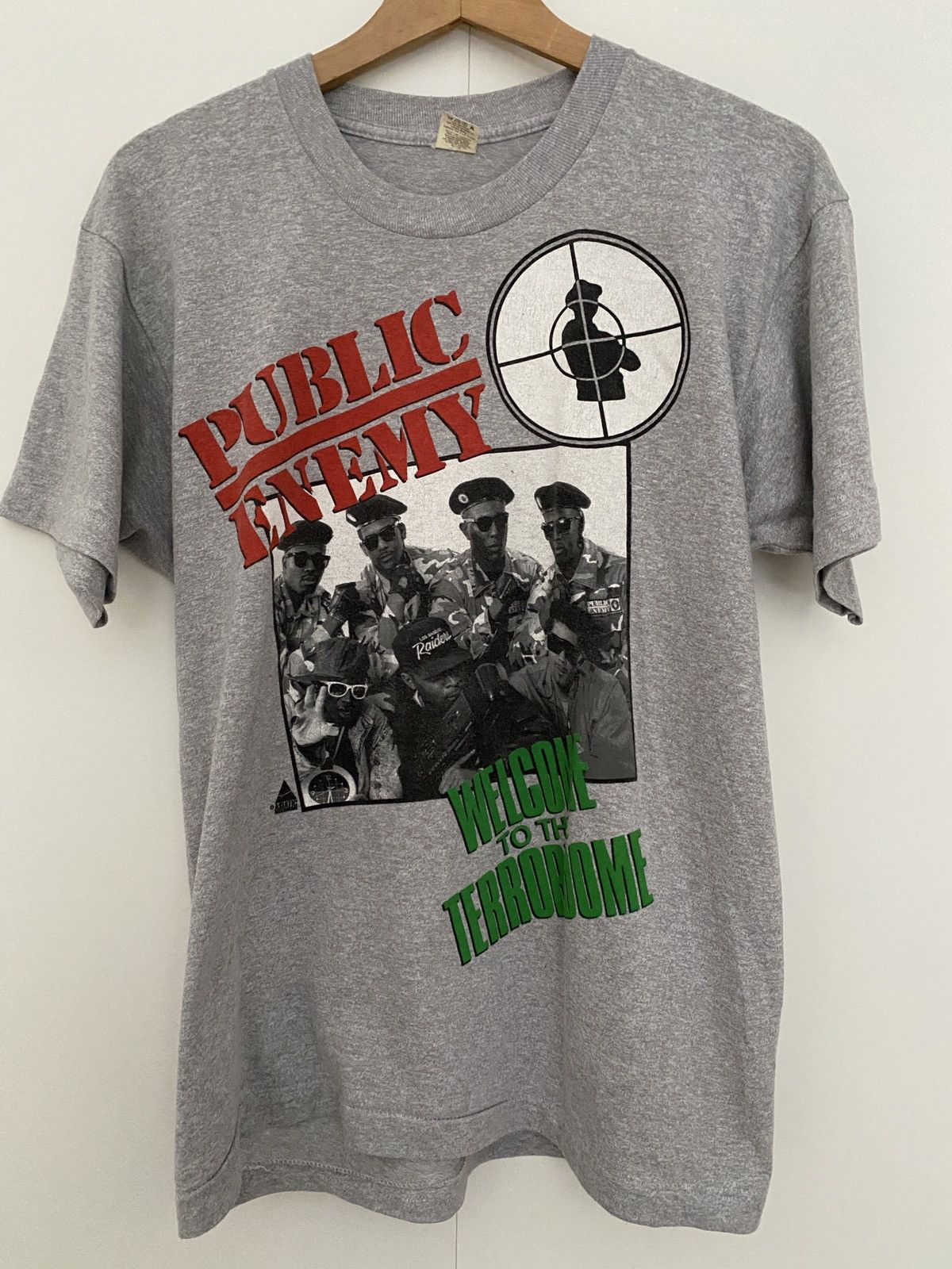 Rap Tees Vintage PUBLIC ENEMY 1990 Terrordome T-shirt Rap Tee Hip Hop Size US L / EU 52-54 / 3 - 1 Thumbnail