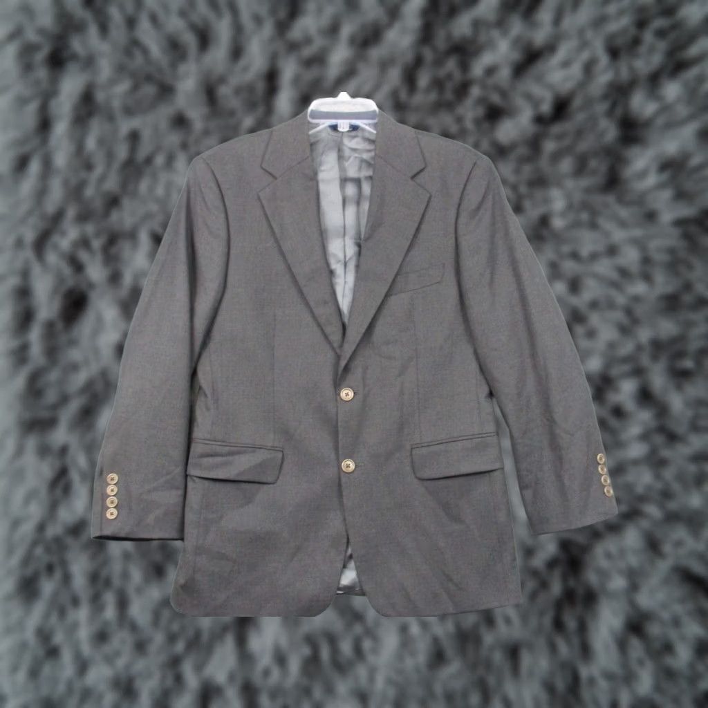 Brooks Brothers Brooks Brothers 346 Jacket 38 Stretch Men's Gray Wool Blend EUC Jacket Fashion Sport Coat Size US XXS / EU 40 - 1 Thumbnail