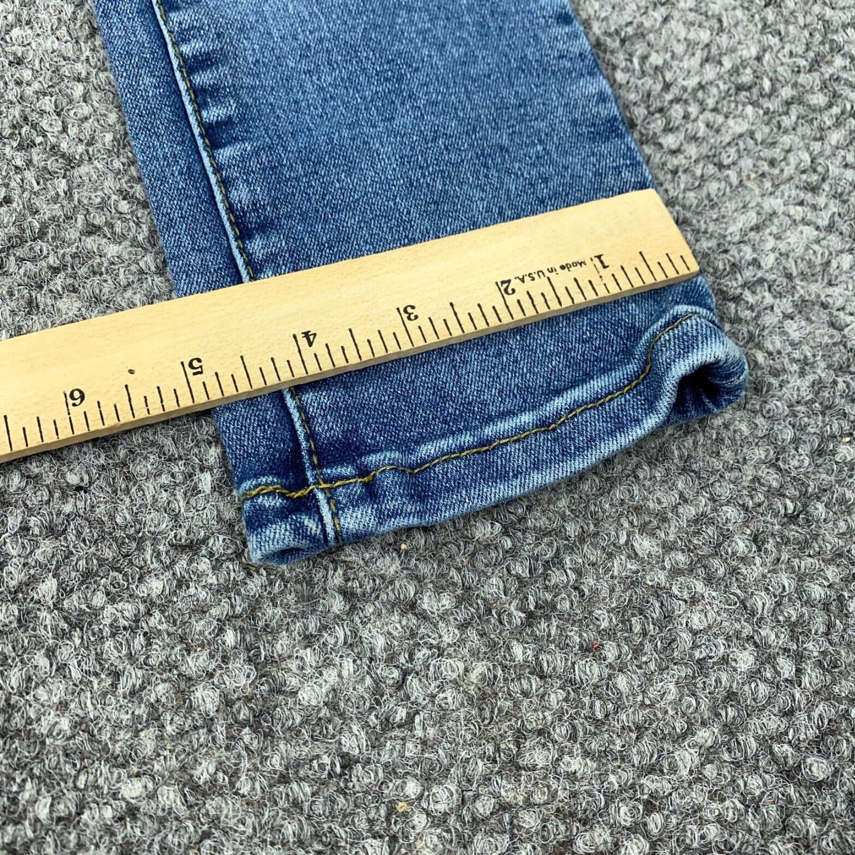 Levi's Levi's Waimea Skinny Fit Jeans Mens 28x30 Blue Straight Leg Distressed Grunge Size US 27 - 7 Thumbnail