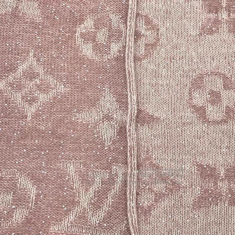 Louis Vuitton Louis Vuitton Pink logo presbyopic intarsia sequined mohai Size ONE SIZE - 7 Thumbnail