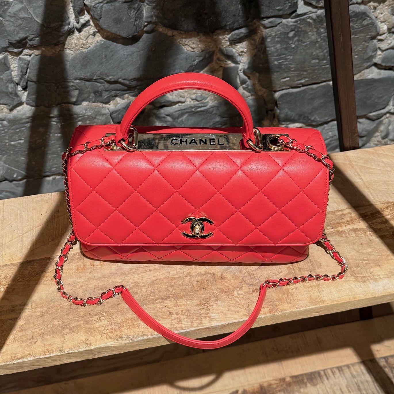 Chanel Chanel 2019 Medium Trendy Quilted Top Handle Shoulder Bag Size ONE SIZE - 3 Thumbnail