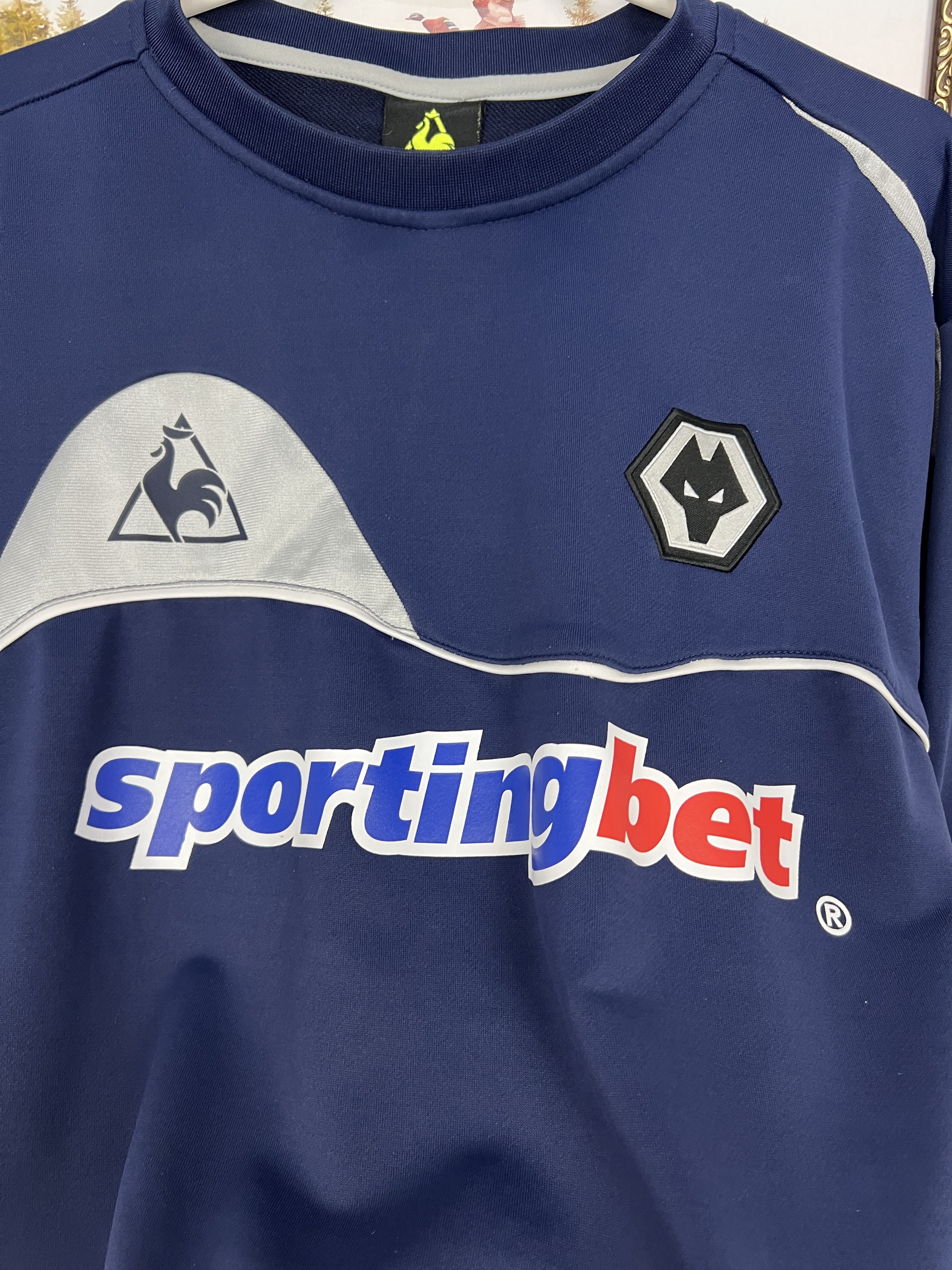 Le Coq Sportif Vintage Wolverhampton Wanderers Wolves Football Sweatshirt Size US L / EU 52-54 / 3 - 3 Thumbnail