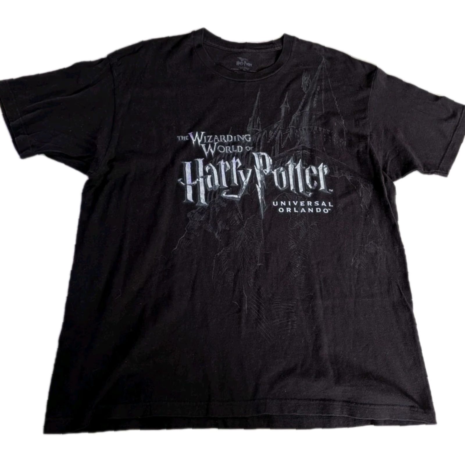 Vintage VINTAGE Universal Studios Harry Potter T-Shirt XL Black Crew Neck Short Sleeve Unisex Adults Graphic Print 2000s The Wizarding World of Harry Potter Size US XL / EU 56 / 4 - 2 Thumbnail
