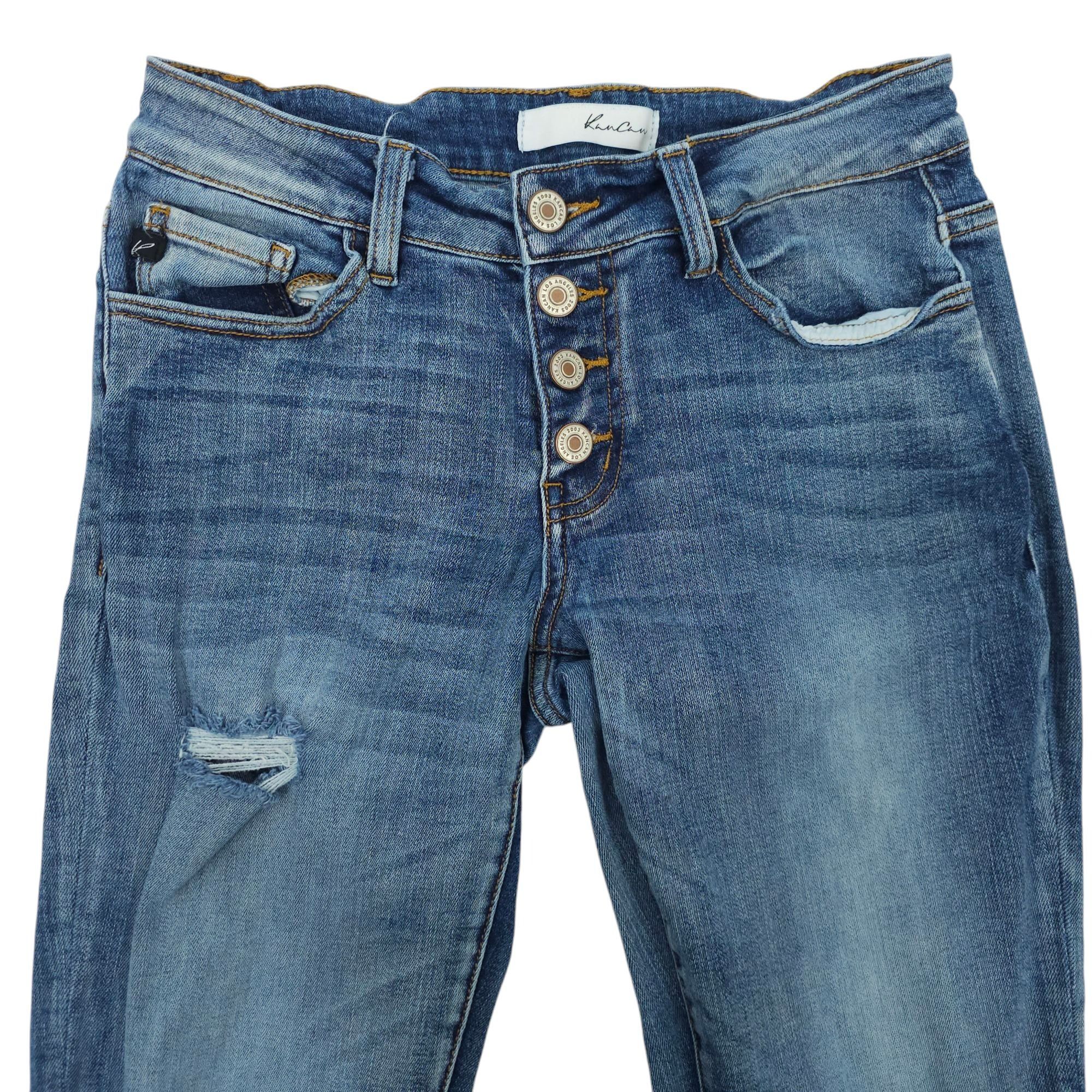 Other Kancan Button Fly Jeans Womens Size 1/24 Distressed Ripped Size 26" / US 2 / IT 38 - 9 Thumbnail