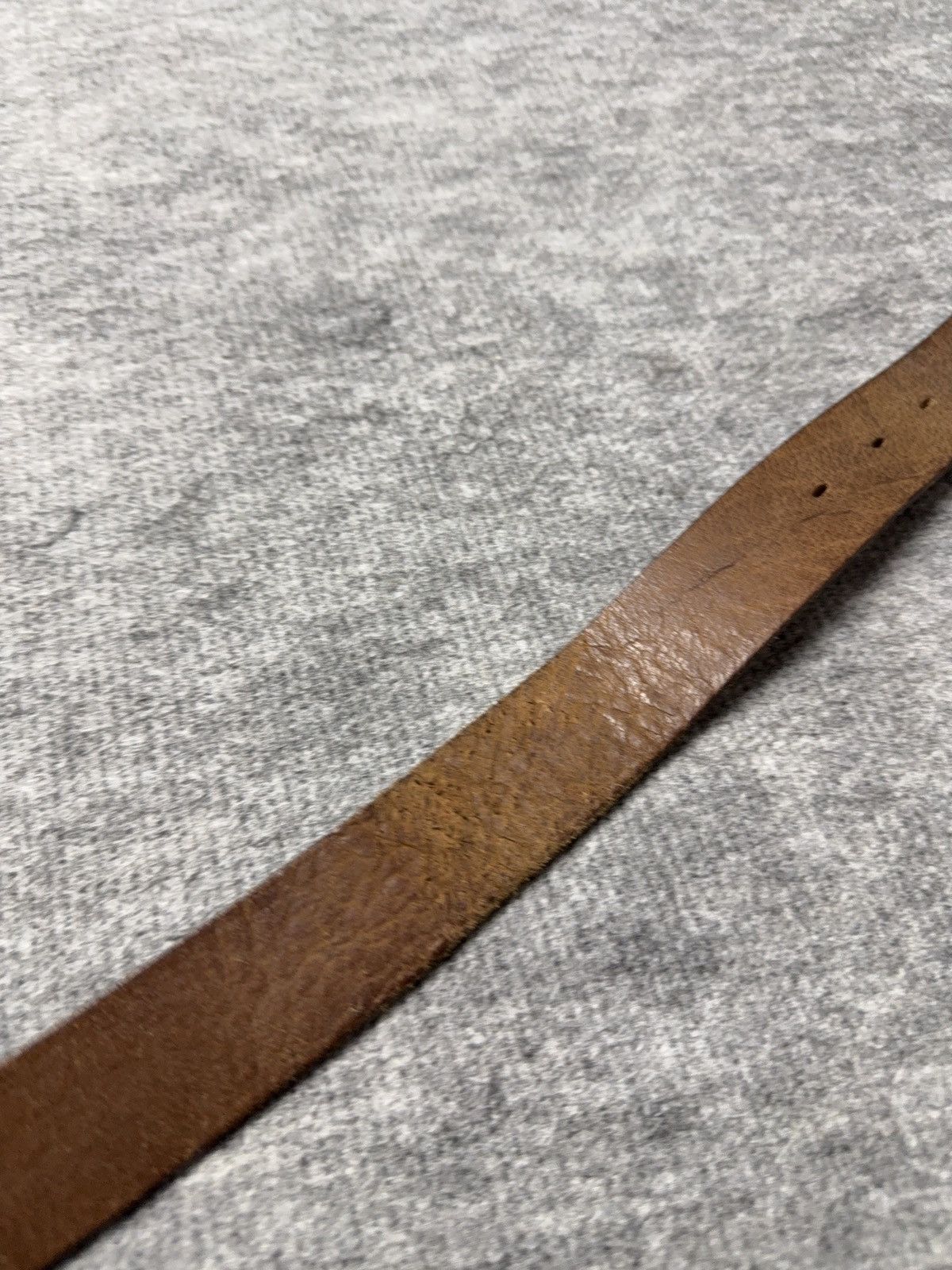 Vintage Vintage Roy Robson Brown Leather Belt Minimal Metal Buckle Size ONE SIZE - 5 Thumbnail