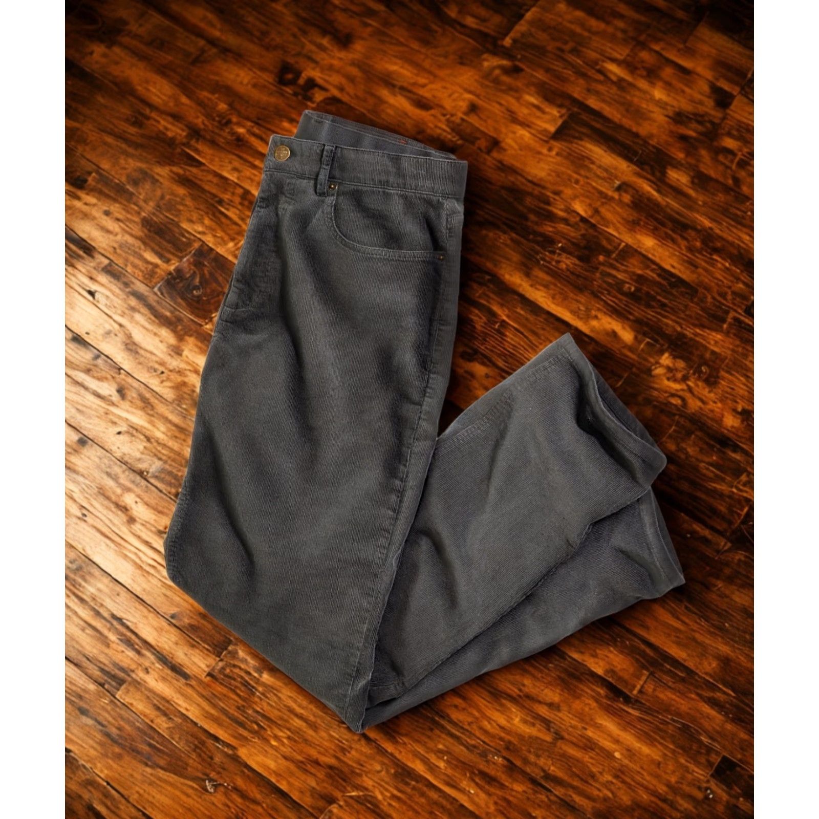 Marine Layer Marine Layer Slim Straight Terry Cord 5 Pocket Pant Washed Black 30x32 Mens Vintage No Size US 30 / EU 46 - 2 Thumbnail