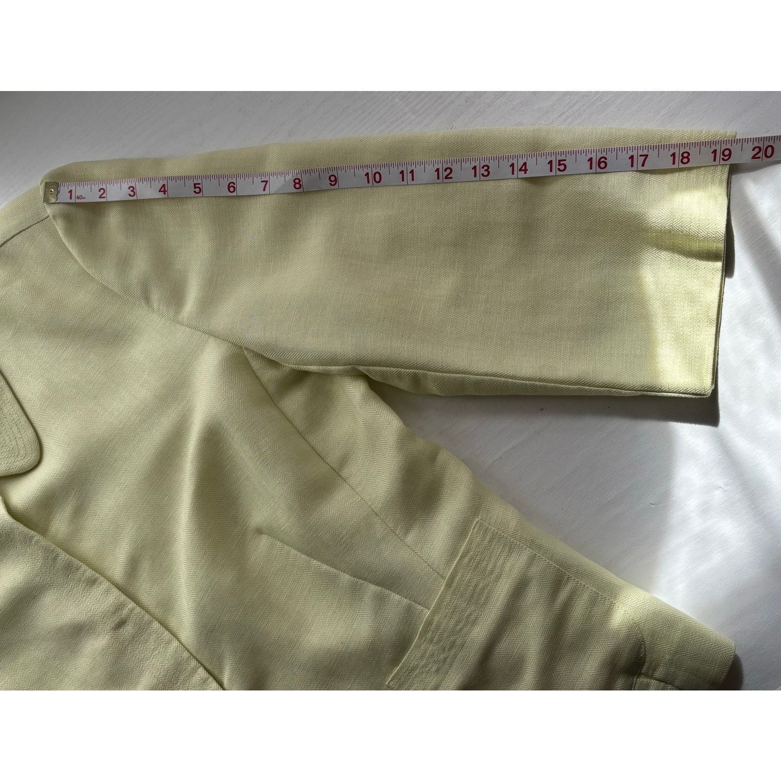 Other Emma James Pastel Yellow Linen Blend Blazer 16 Size XXL / US 16-18 / IT 52-54 - 6 Thumbnail