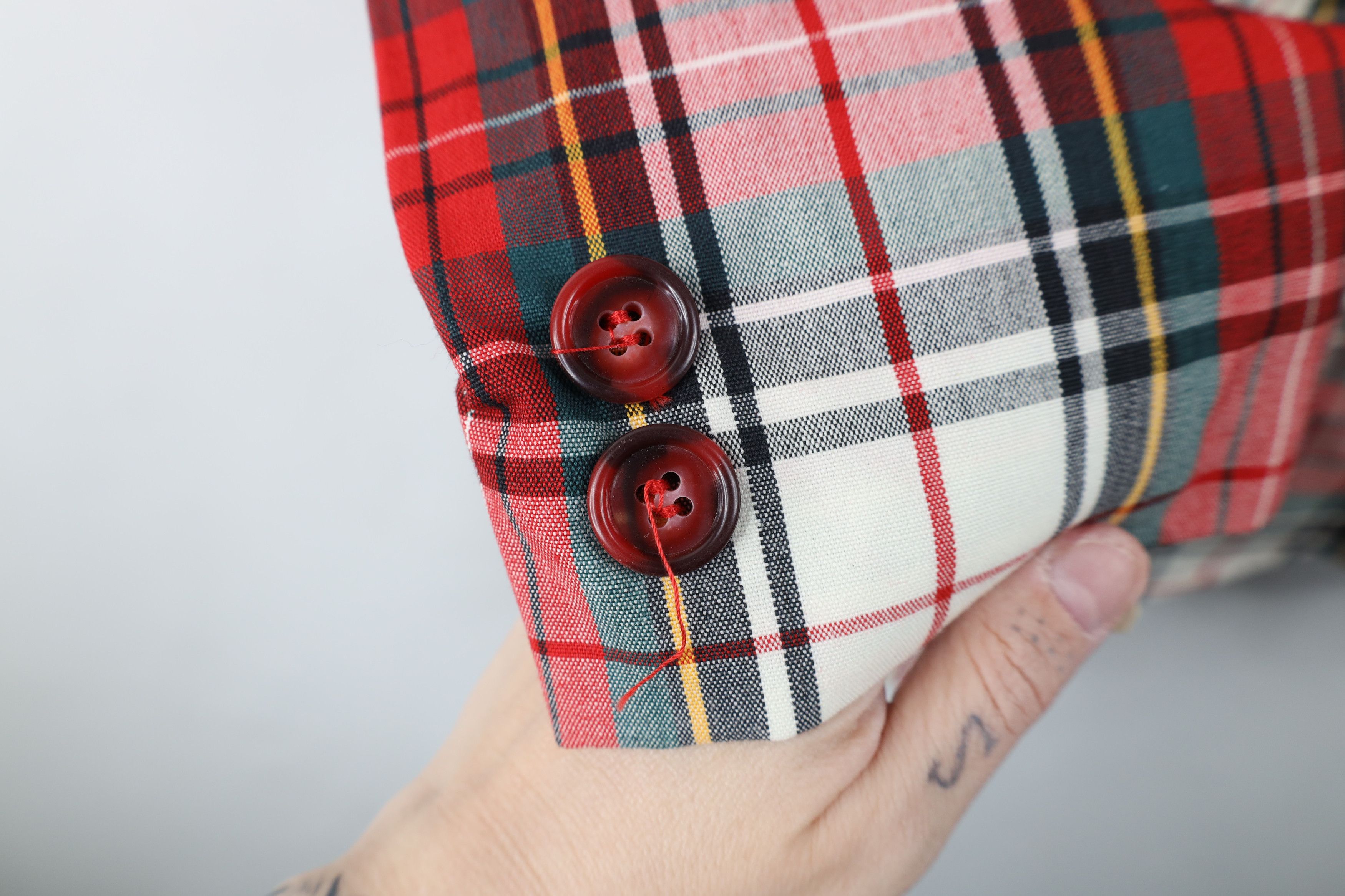 Vintage Deadstock Vintage 50s 60s Rockabilly Blazer Jacket Plaid USA Size XL / US 12-14 / IT 48-50 - 6 Thumbnail