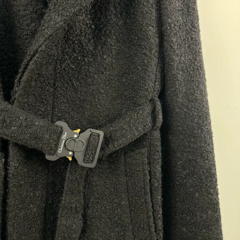 Dior Dior Wool horse sea wool blended functional buckle coat Size M / US 6-8 / IT 42-44 - 3 Thumbnail