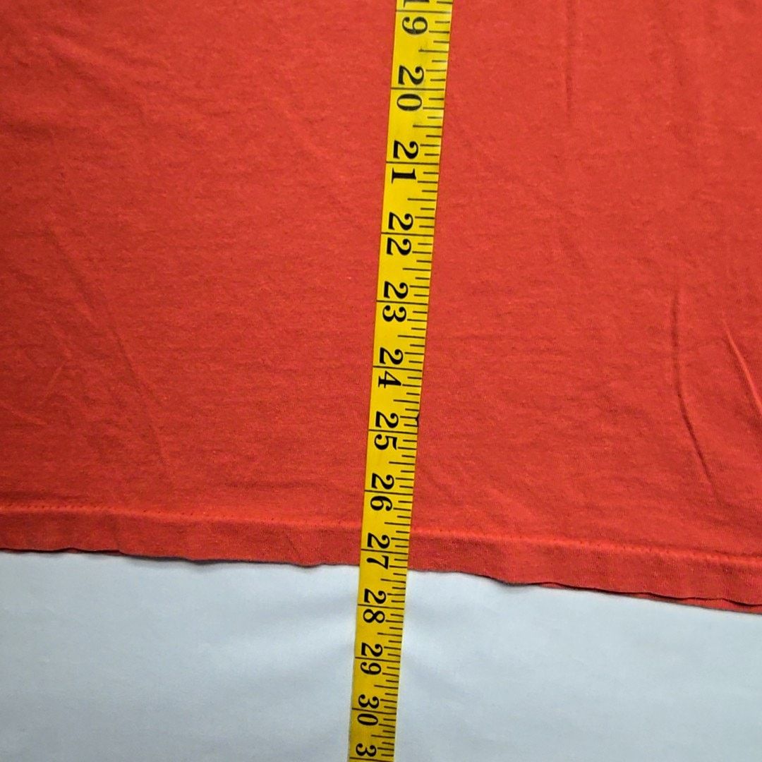 Vintage Vintage Red Blank Pocket T-Shirt XL Crew Neck Hanes Tee Size US XL / EU 56 / 4 - 7 Thumbnail