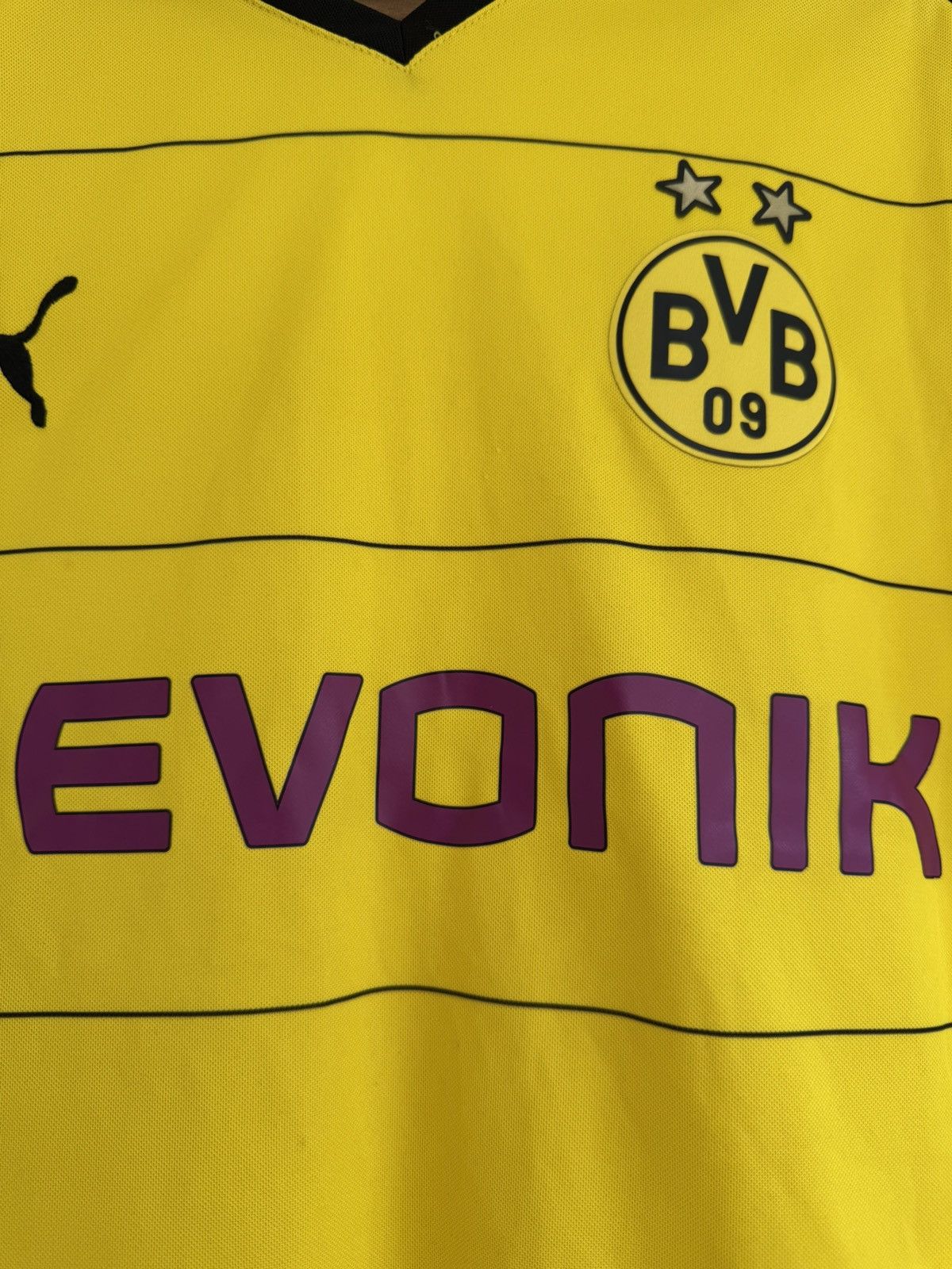Puma Borussia Dortmund 2015-2016 Home Soccer Jersey Football Kit Size US M / EU 48-50 / 2 - 6 Thumbnail