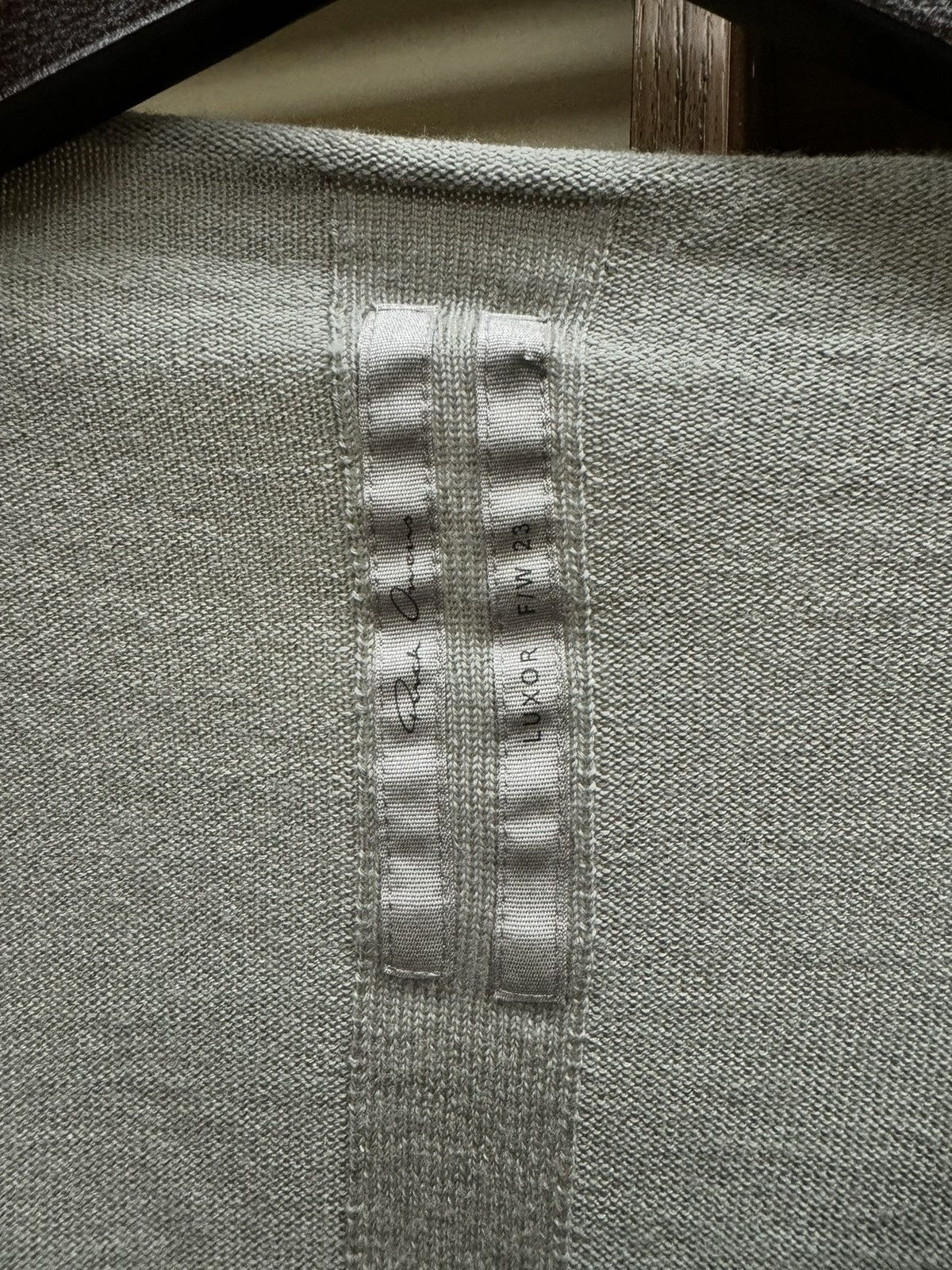 Rick Owens Cape Sleeve Knit Sweater 'Pearl'