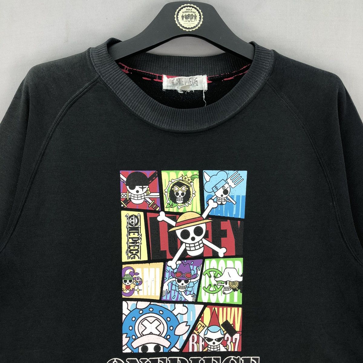 One Piece Vintage Y2K One Piece Monkey D. Luffy Full Line up Crew Size US XL / EU 56 / 4 - 7 Thumbnail