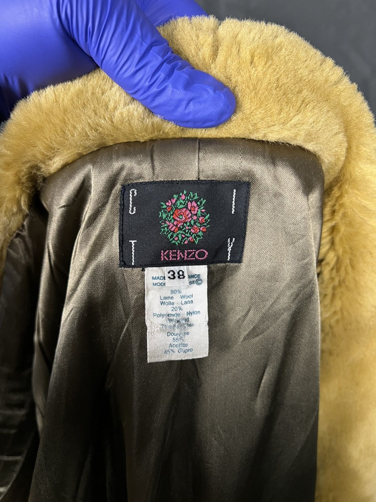 Kenzo KENZO City Vintage Wool Jacket Faux Fur Collar France 80s 90 Size S / US 4 / IT 40 - 5 Thumbnail