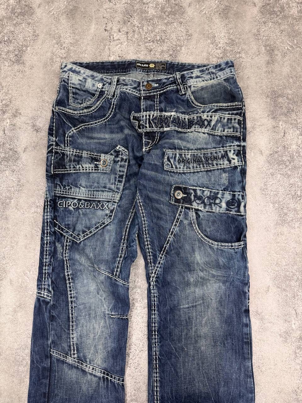 Other Cipo & Baxx Vintage Men Denim Jeans BlueSize W33 Size US 33 - 3 Thumbnail