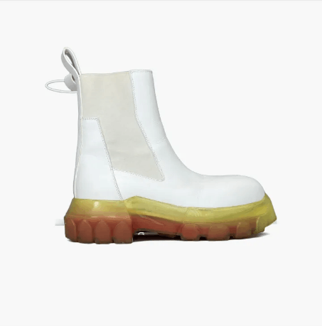 Rick Owens Rick Owens White Leather Chelsea Boots Women's Size 36 Size US 6 / IT 36 - 7 Thumbnail