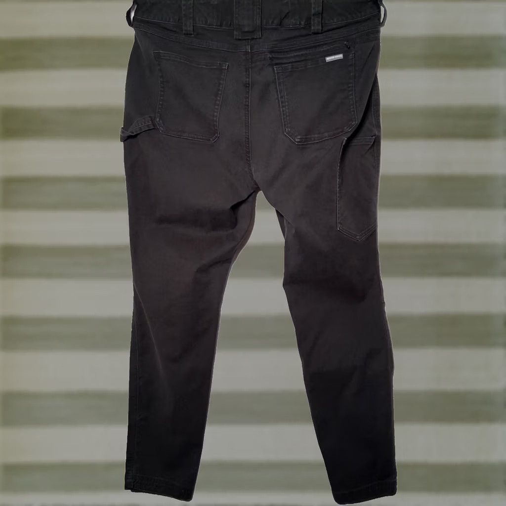 Duluth Trading Company Duluth Trading Co Pants Women 14 Regular Gray Canvas Double Knee Curvesetter Waist Workwear Utility Size 36" / US 14 / IT 50 - 1 Thumbnail