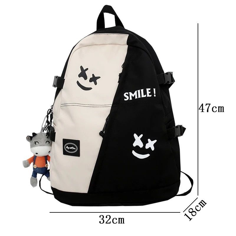 Japanese Brand Fashion cute teddy bear cartoon smile backpack y2k Size ONE SIZE - 5 Thumbnail