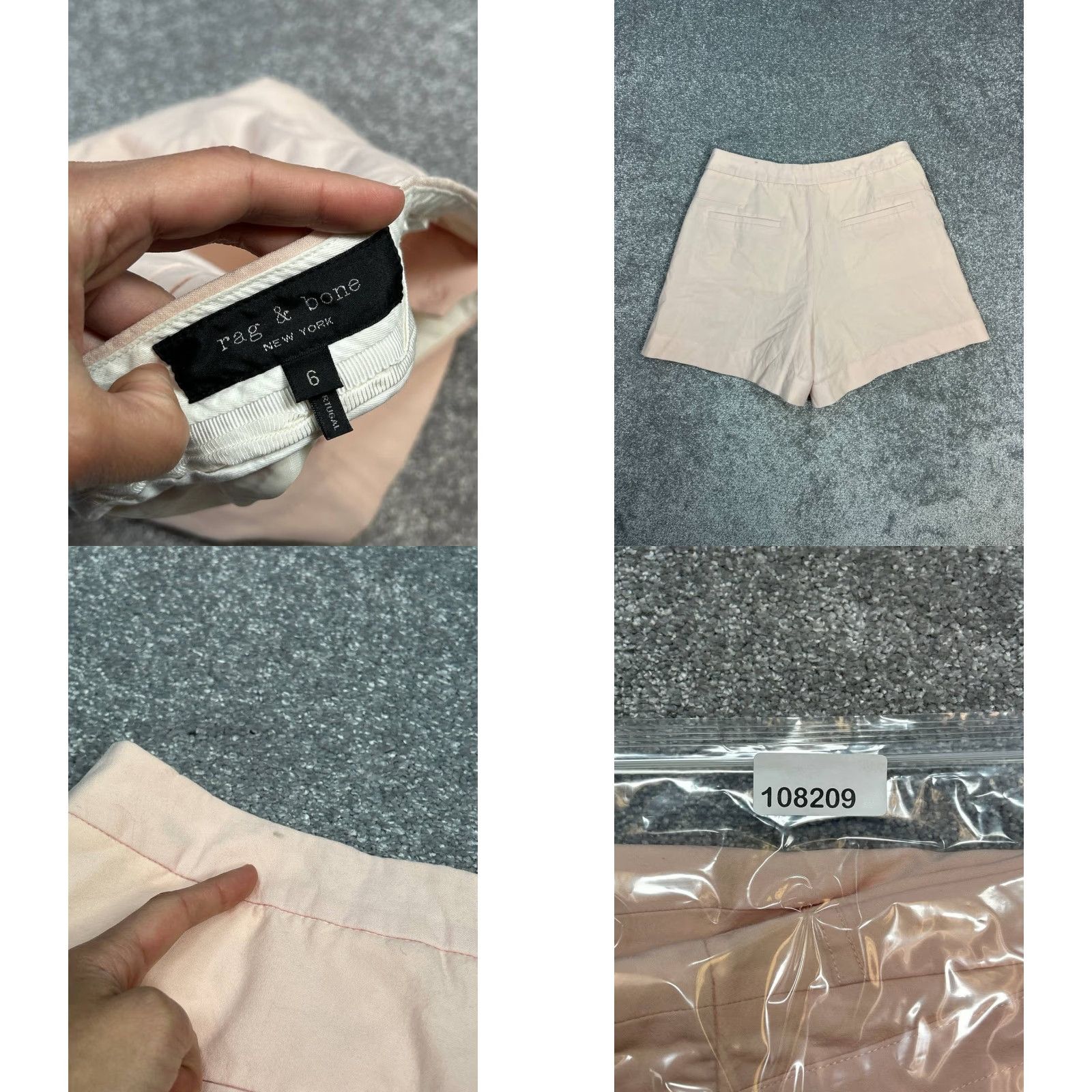 Rag & Bone rag & bone New York Chino Shorts Womens 6 Pink High Rise Stretch Casual Shorts Womens 6 Pink Size 28" / US 6 / IT 42 - 8 Thumbnail